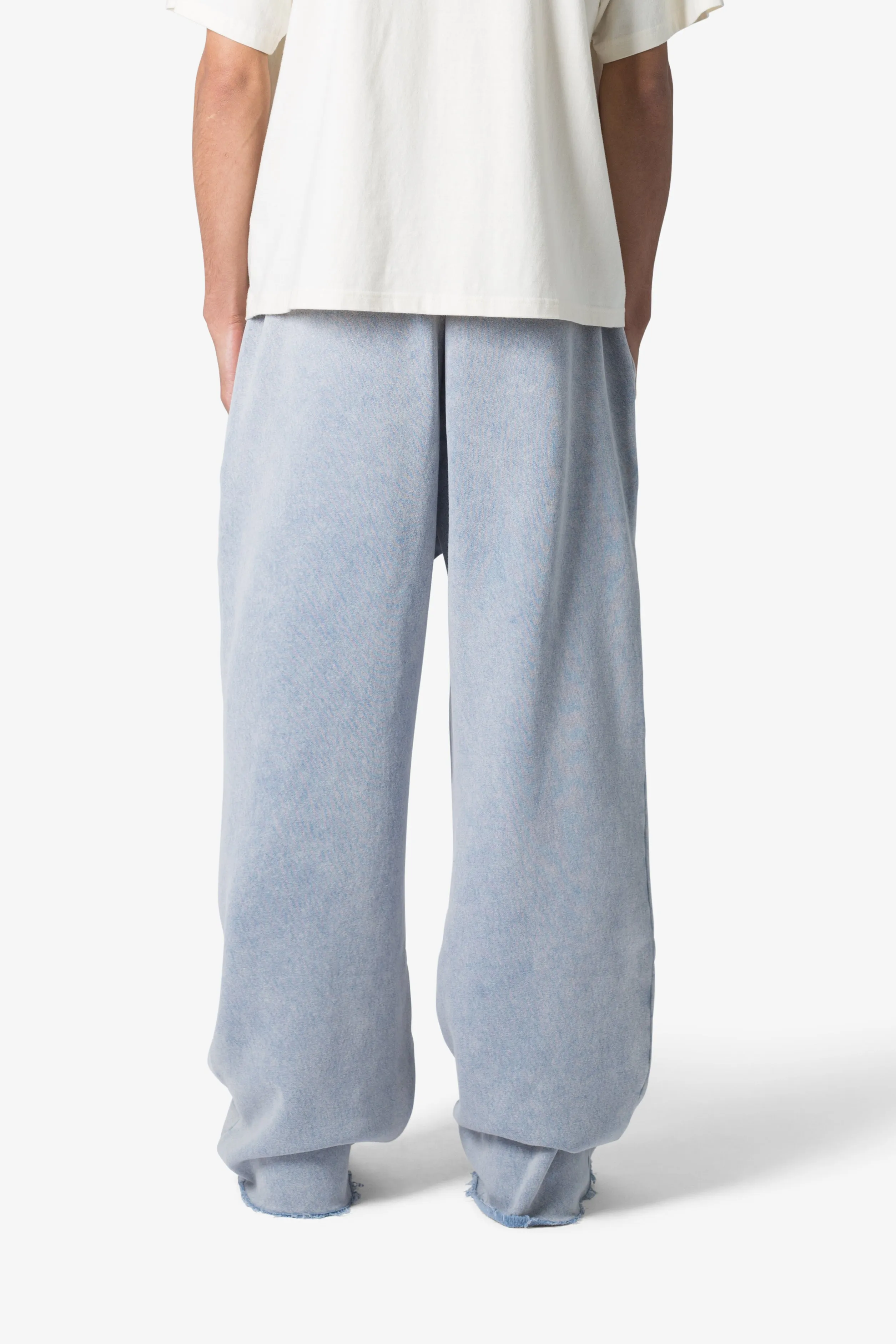 Washed Ultra Baggy Sweatpants - Washed Light Blue sold by MNML product image thumbnail 5
