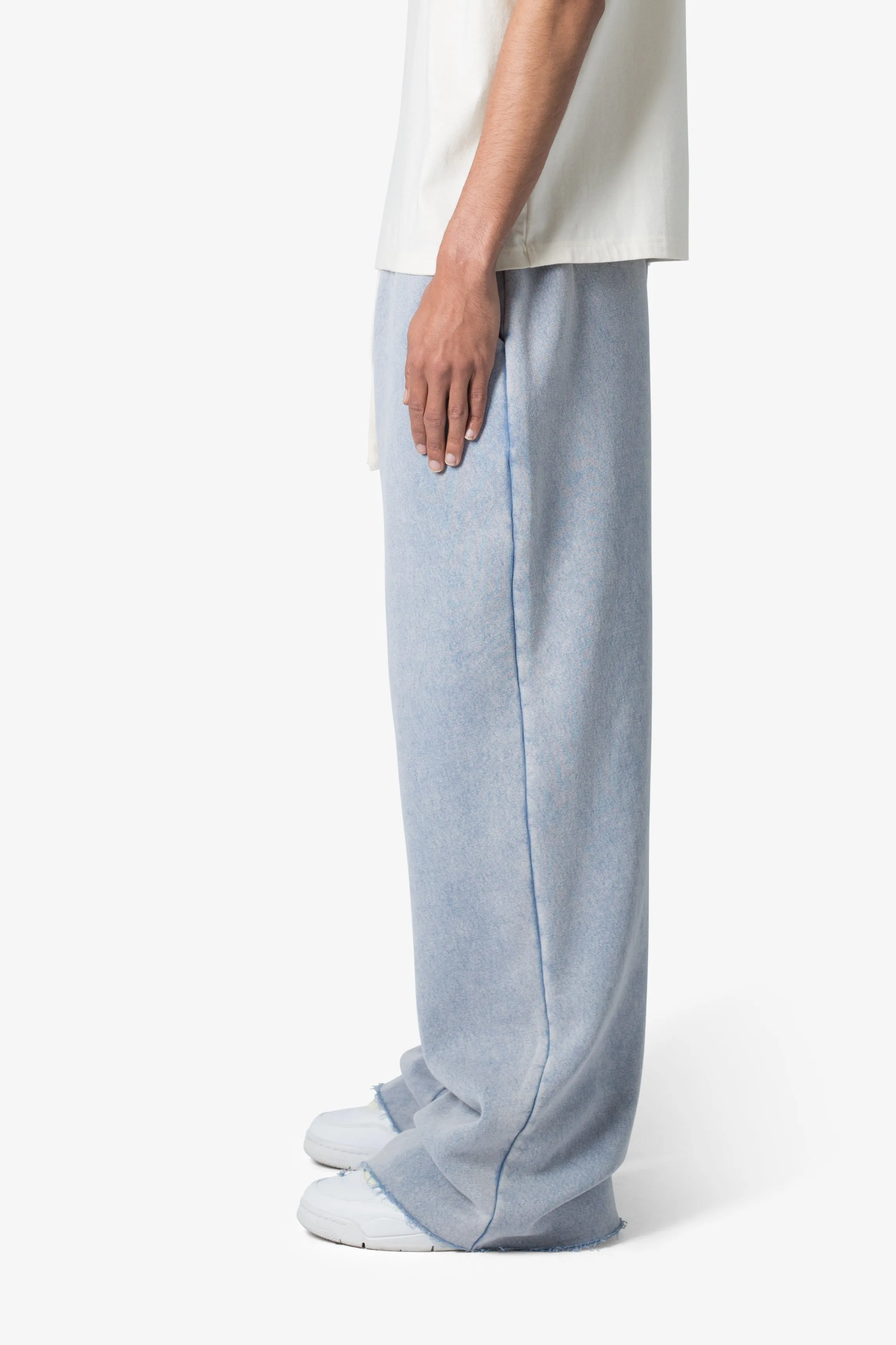 Washed Ultra Baggy Sweatpants - Washed Light Blue sold by MNML product image thumbnail 4