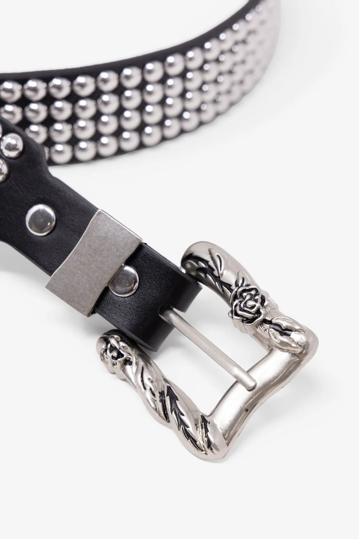 Vintage Studded Belt - Black sold by MNML product image thumbnail 3