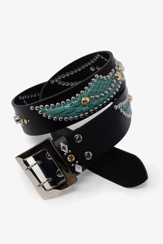 Vintage Python Belt - Black sold by MNML