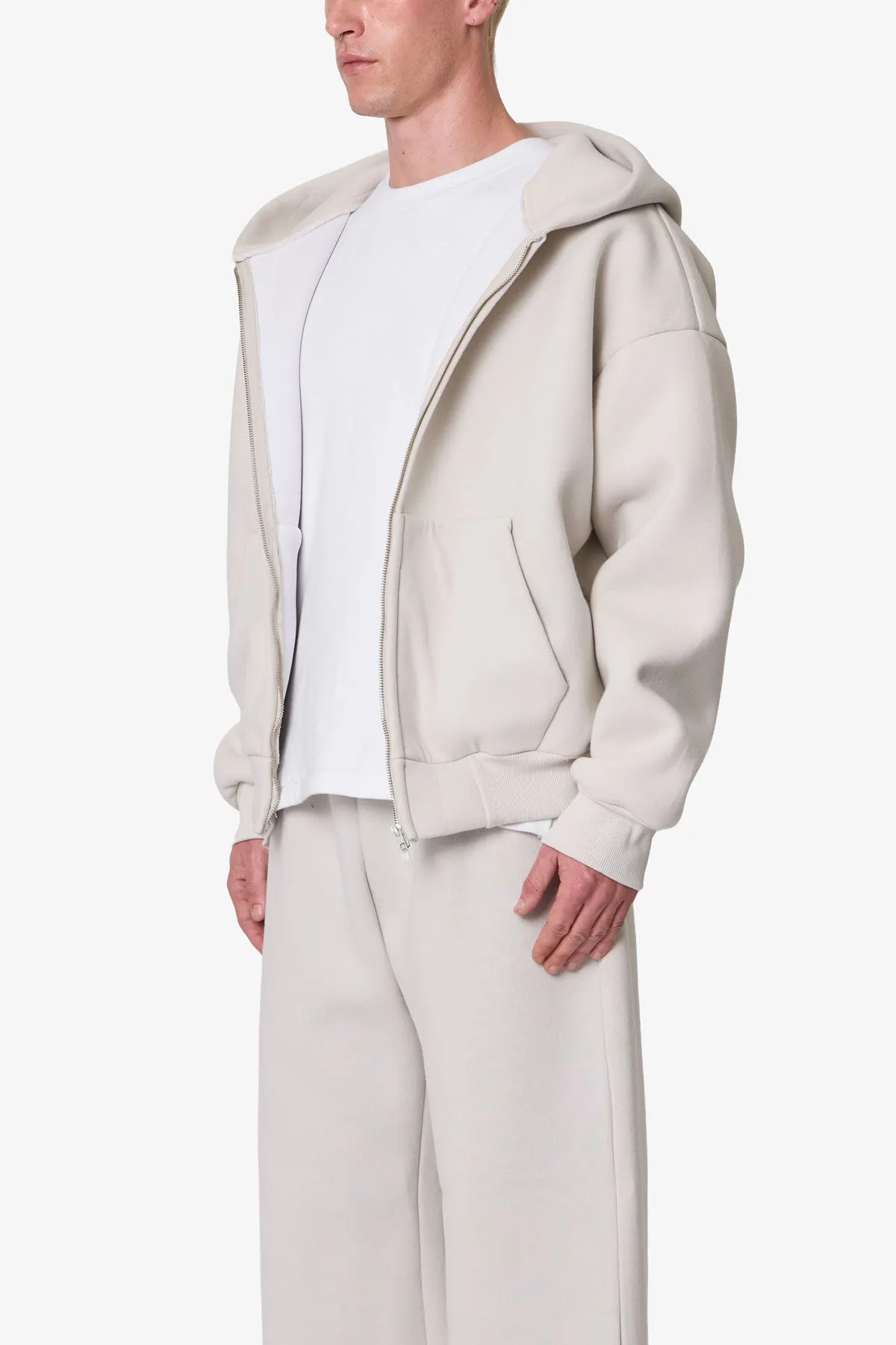 Stiff Lounge Zip Up Hoodie - Grey sold by MNML product image thumbnail 3