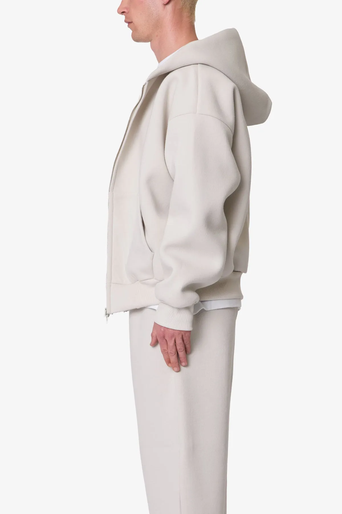 Stiff Lounge Zip Up Hoodie - Grey sold by MNML product image thumbnail 4