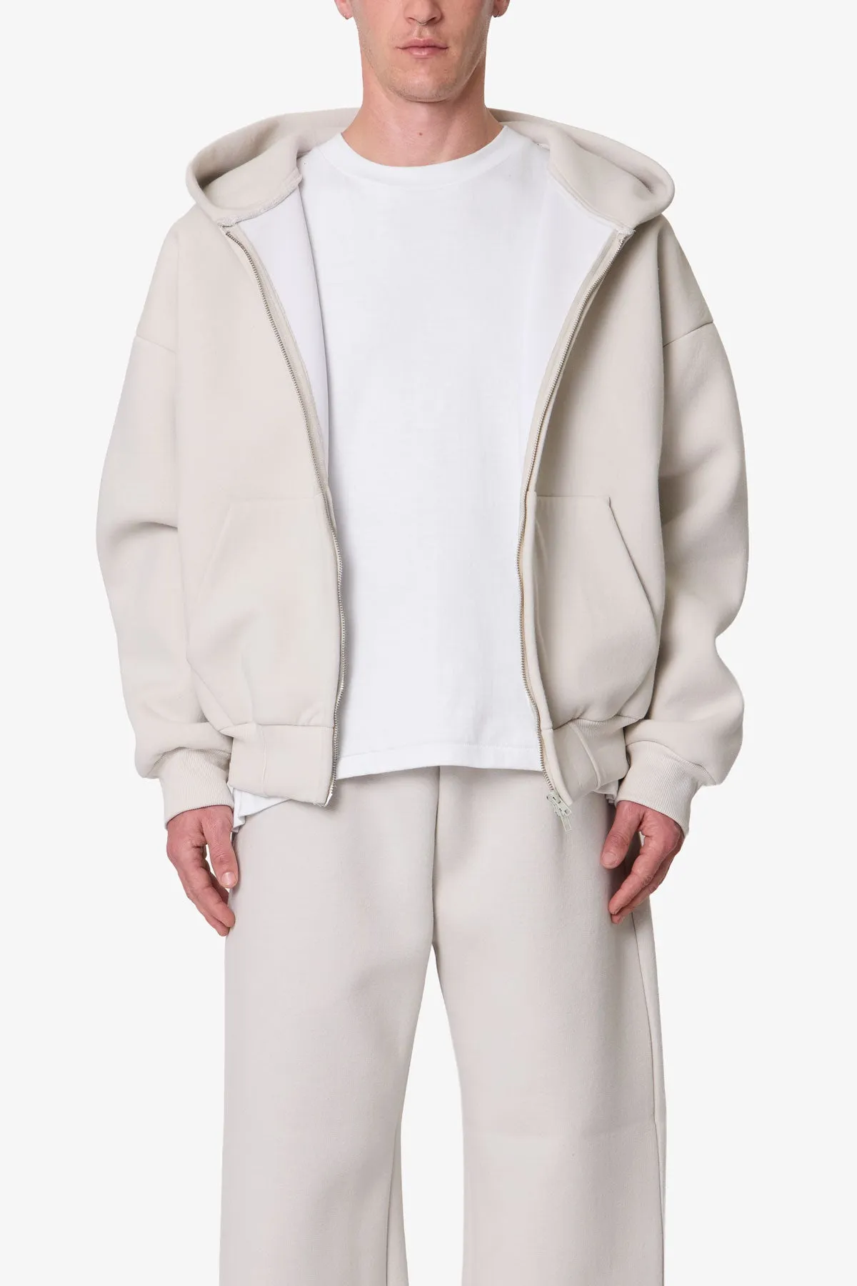 Stiff Lounge Zip Up Hoodie - Grey sold by MNML