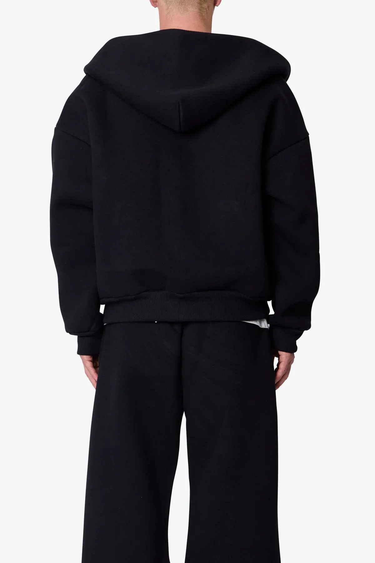 Stiff Lounge Zip Up Hoodie - Black sold by MNML product image thumbnail 5