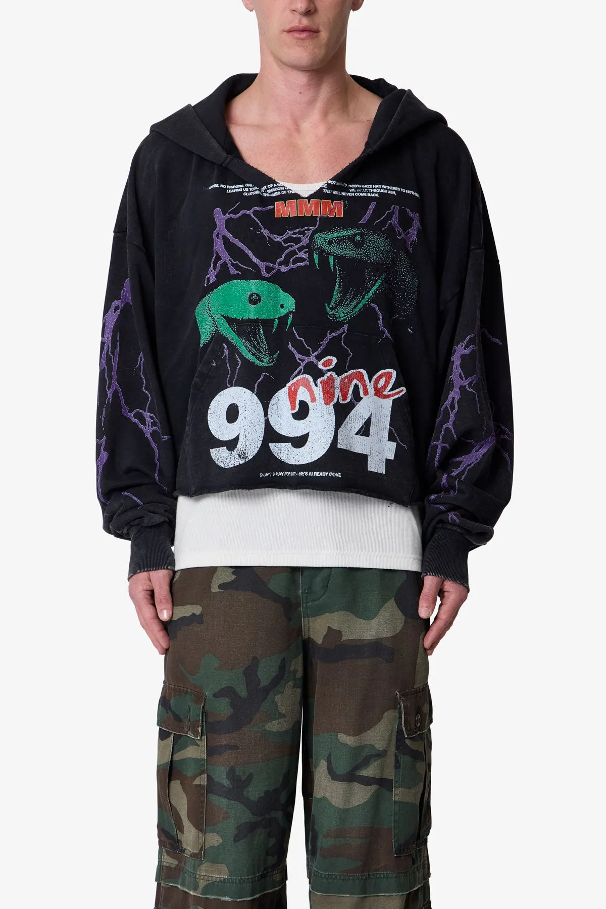 Snake 994 Hoodie - Black sold by MNML product image thumbnail 2