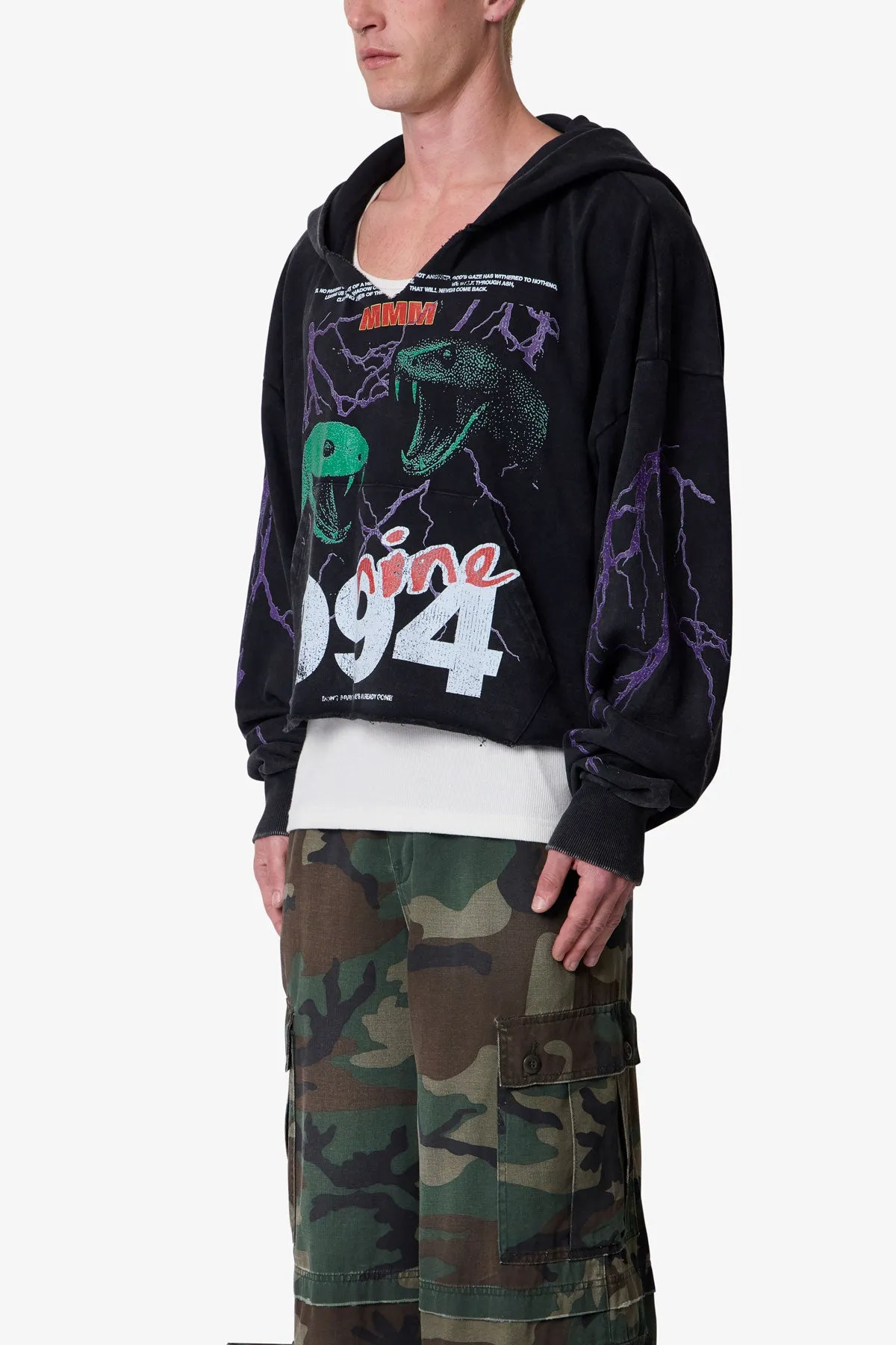 Snake 994 Hoodie - Black sold by MNML product image thumbnail 3