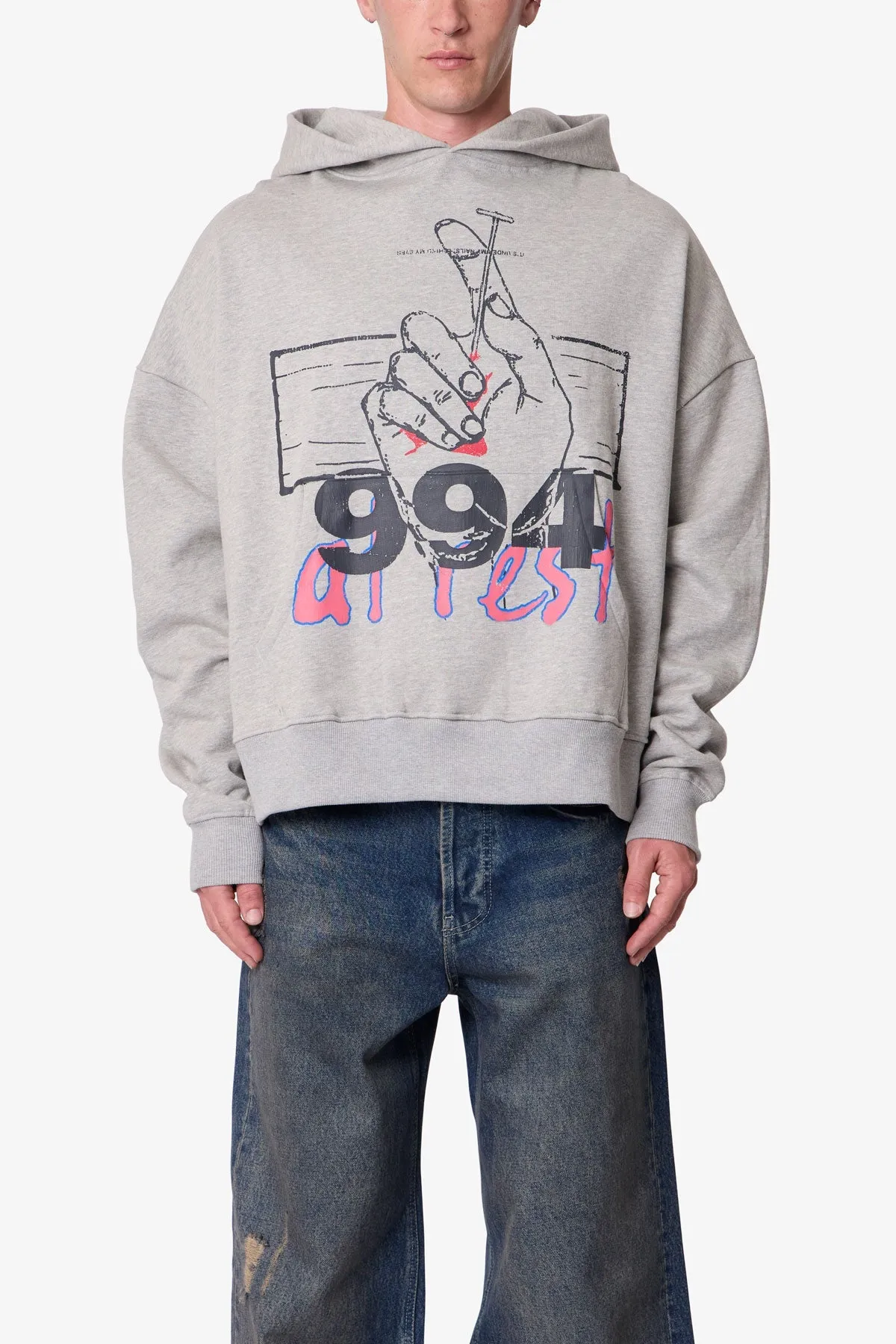 Fade Away Hoodie - Grey sold by MNML product image thumbnail 2