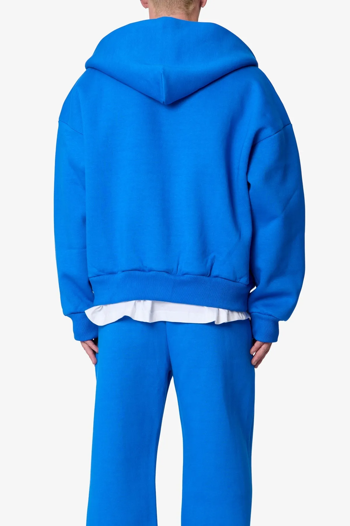 Stiff Lounge Zip Up Hoodie - Blue sold by MNML product image thumbnail 5