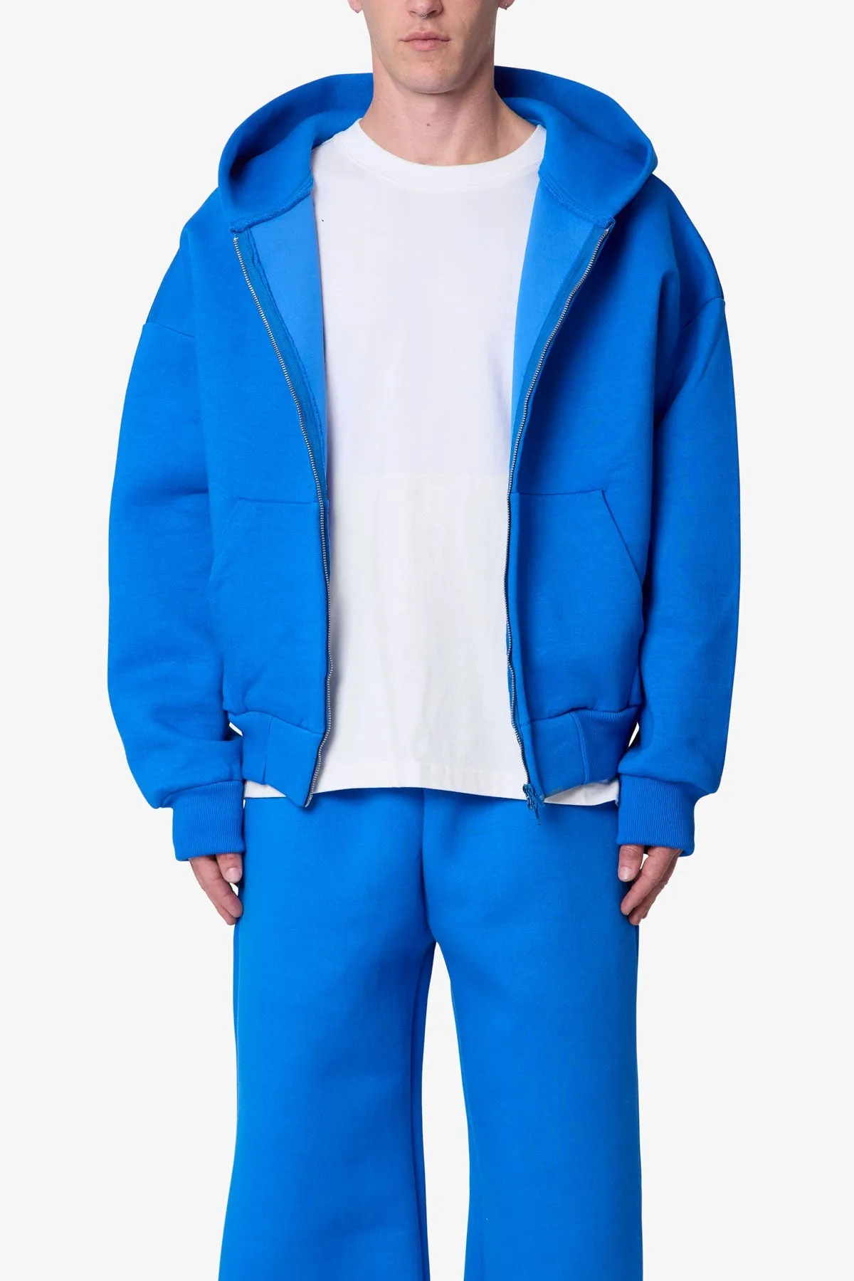 Stiff Lounge Zip Up Hoodie - Blue sold by MNML product image thumbnail 2
