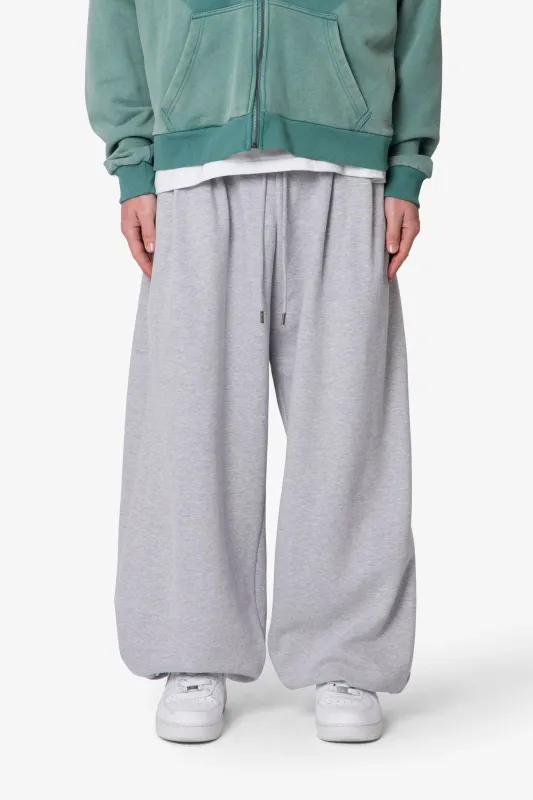 Cinched Baggy Sweatpants - Heather Grey sold by MNML