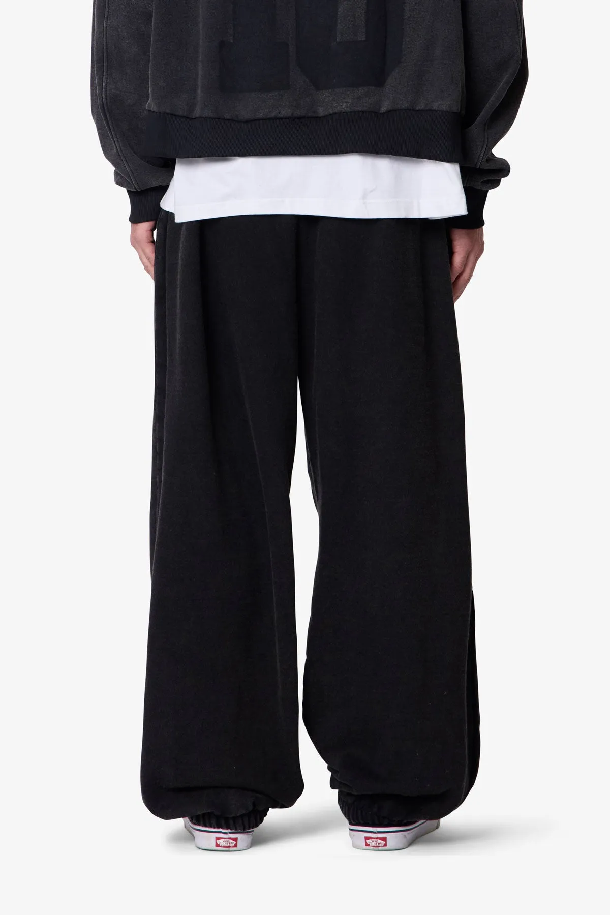 Cinched Baggy Sweatpants - Washed Black sold by MNML product image thumbnail 5