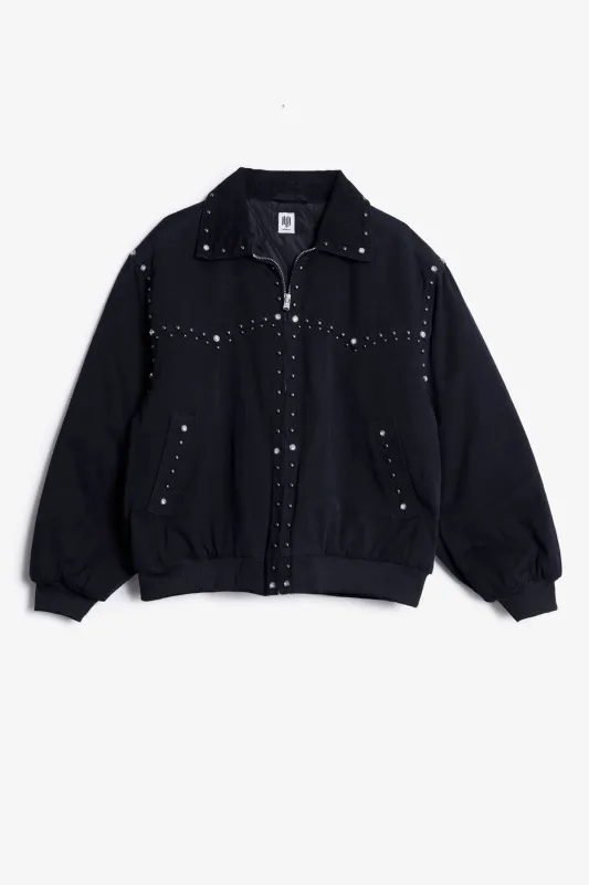 Studded Work Jacket - Washed Black made by MNML