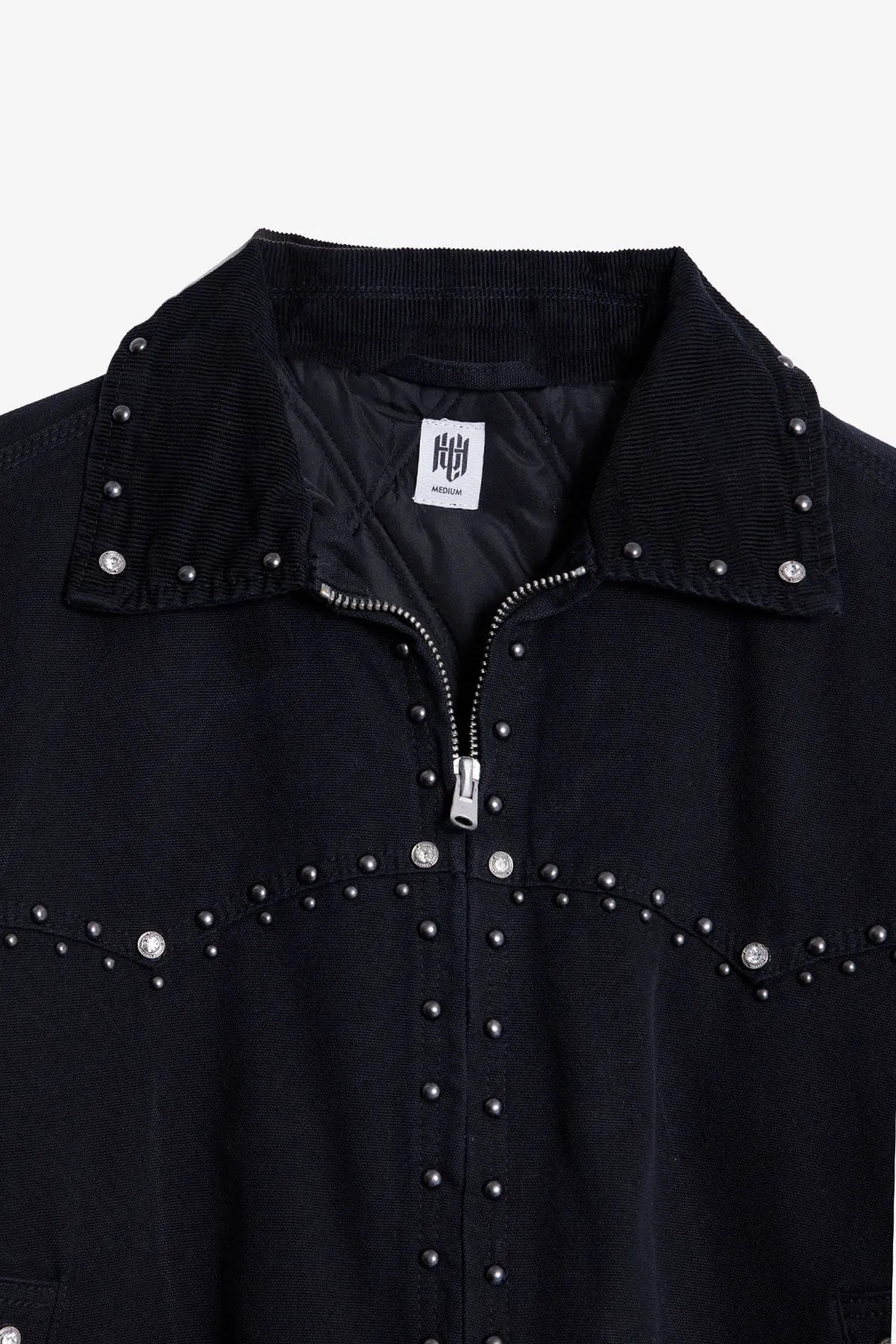 Studded Work Jacket - Washed Black sold by MNML product image thumbnail 5