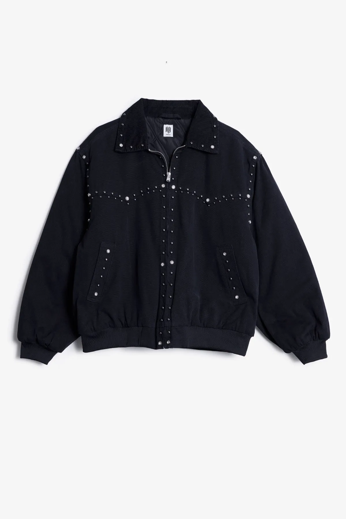 Studded Work Jacket - Washed Black sold by MNML product image thumbnail 2