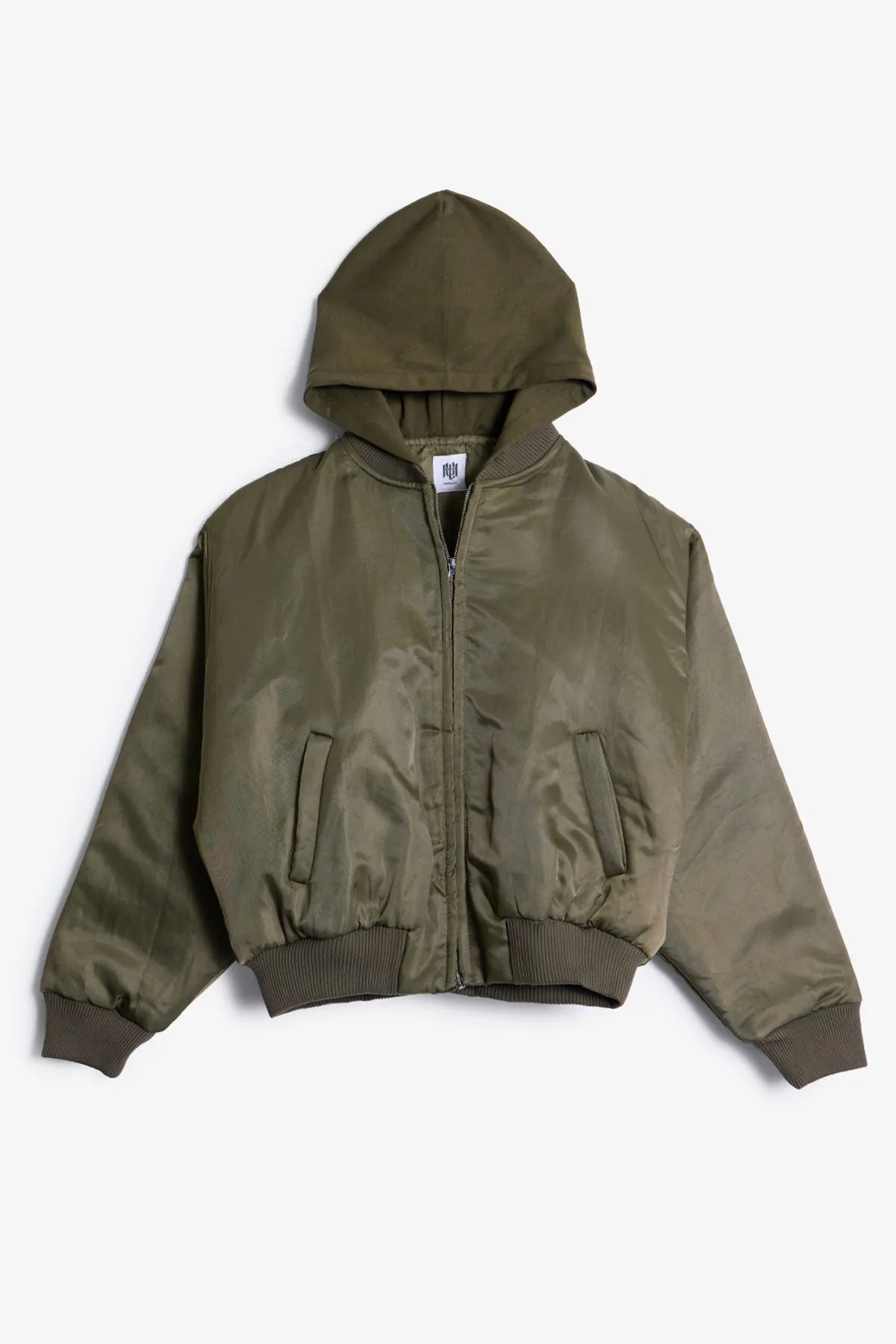 LWH Hooded Bomber Jacket - Olive sold by MNML product image thumbnail 2
