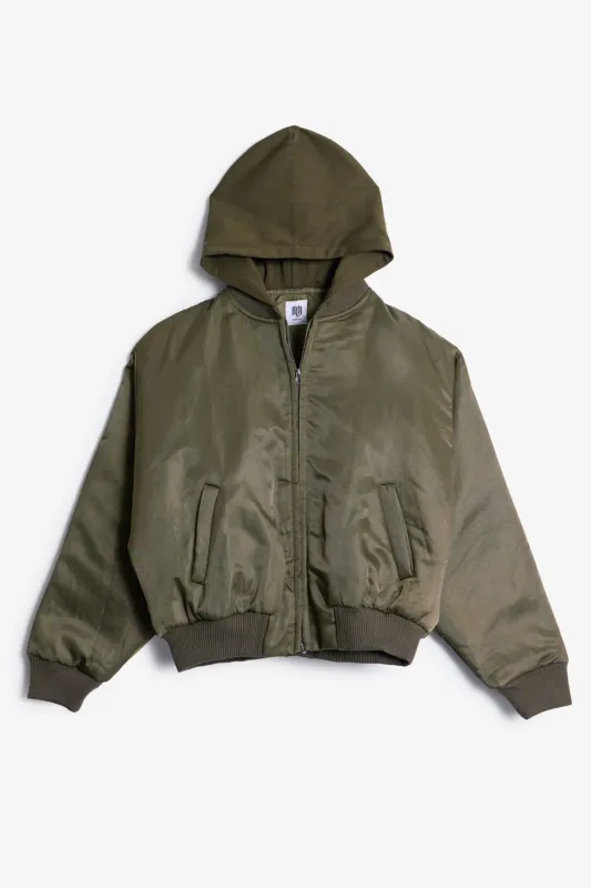LWH Hooded Bomber Jacket - Olive sold by MNML