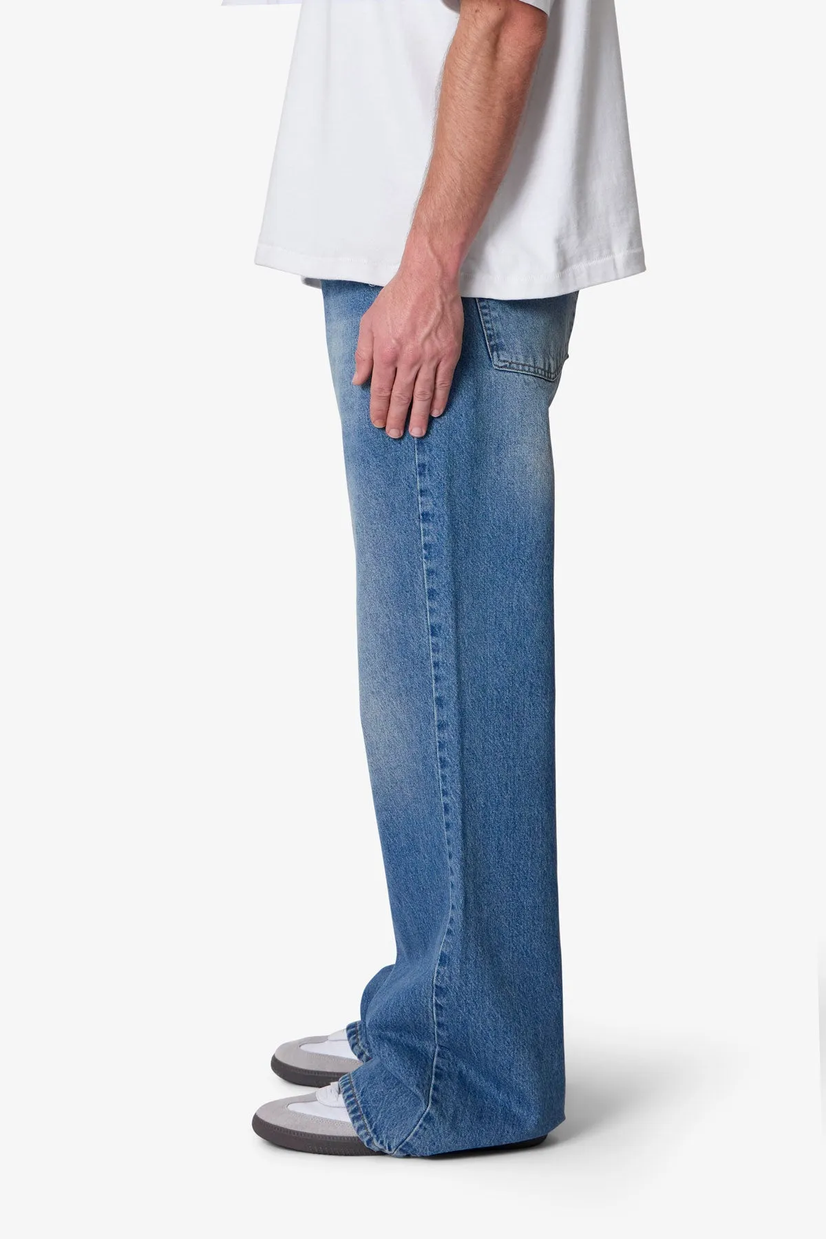 Kick Flare Denim - Washed Blue sold by MNML product image thumbnail 4