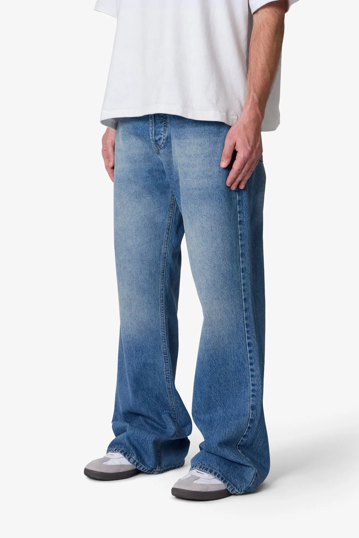 Kick Flare Denim - Washed Blue sold by MNML product image thumbnail 3