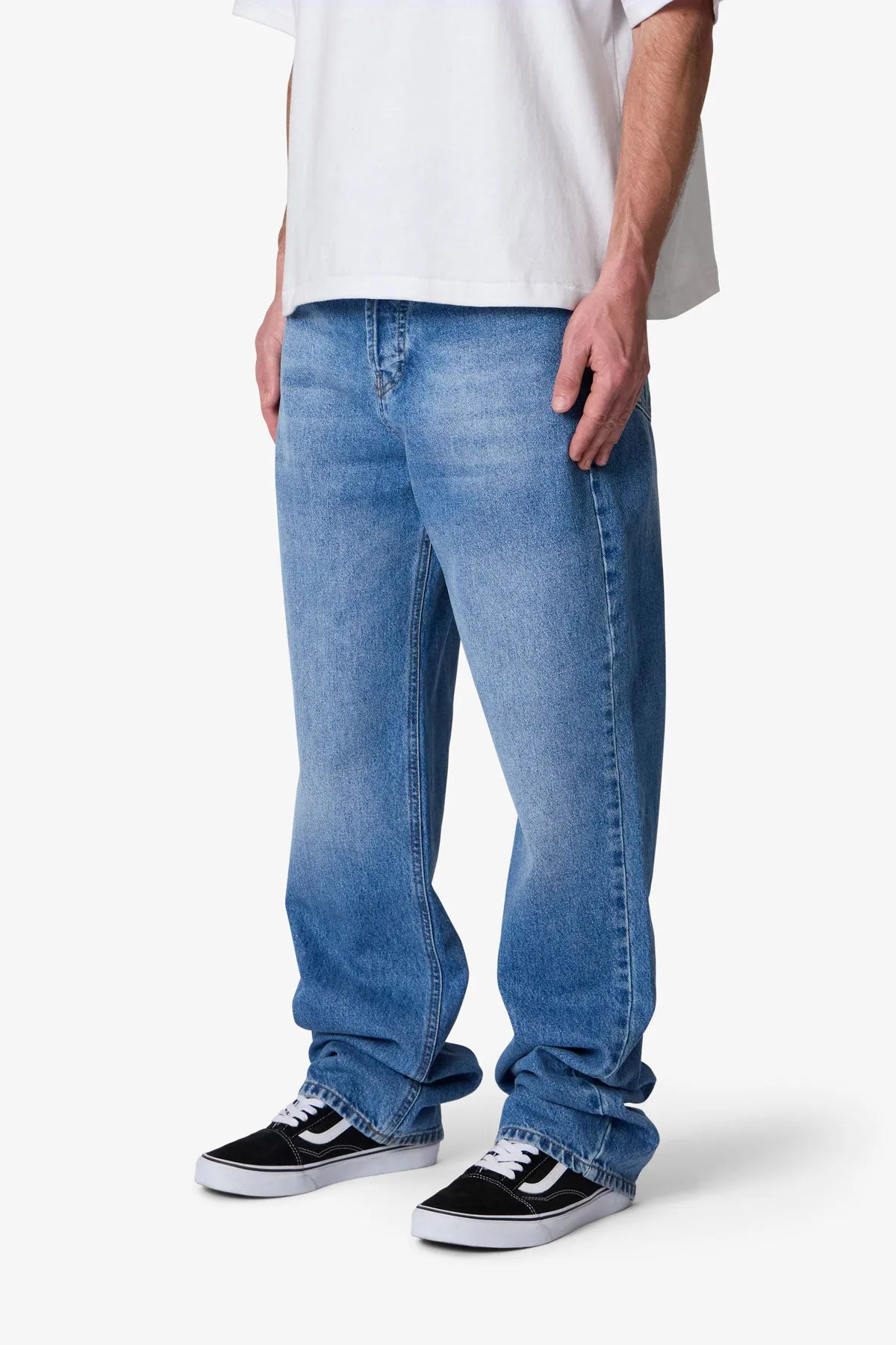 Baggy Denim - Washed Blue sold by MNML product image thumbnail 3