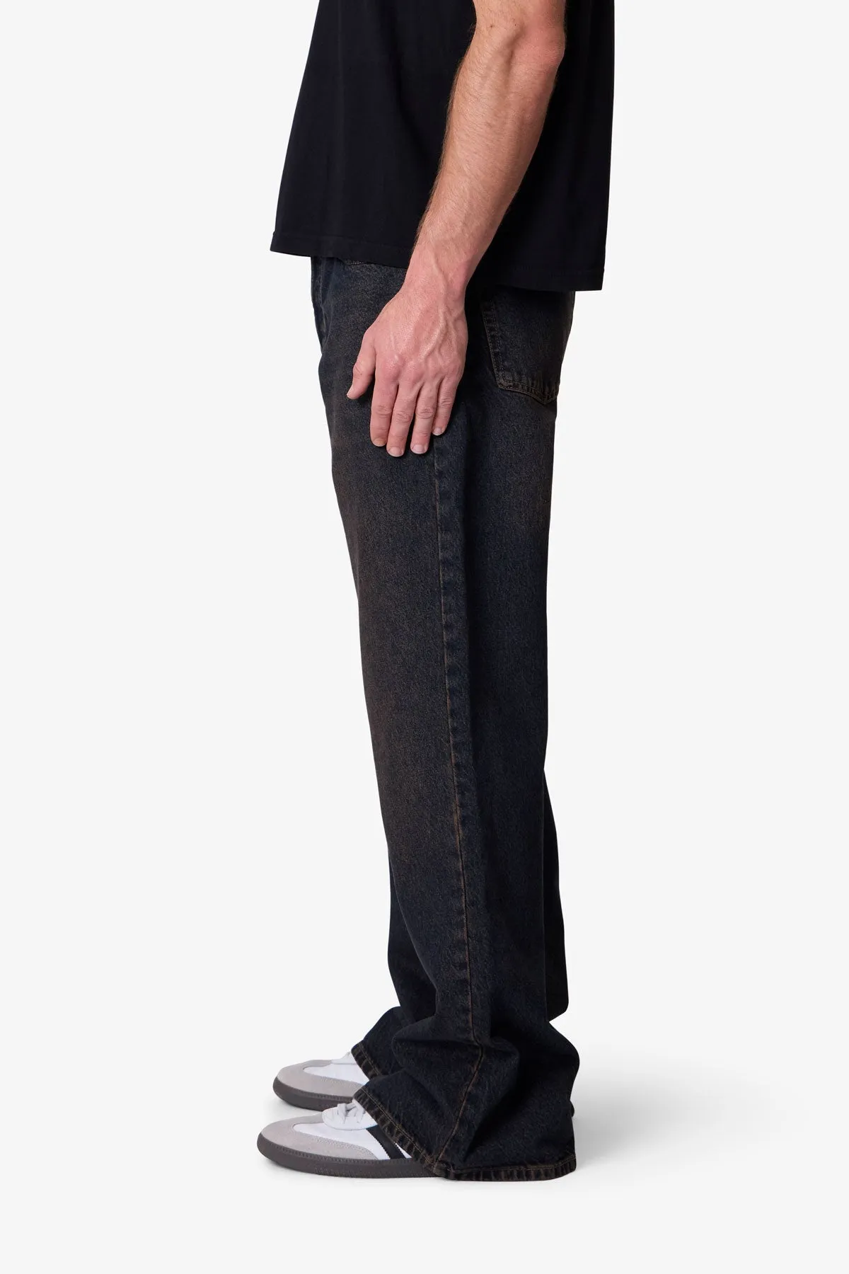 Kick Flare Denim - Washed Brown sold by MNML product image thumbnail 4