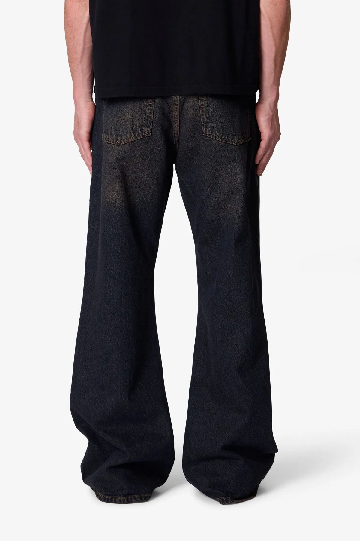 Kick Flare Denim - Washed Brown sold by MNML product image thumbnail 5