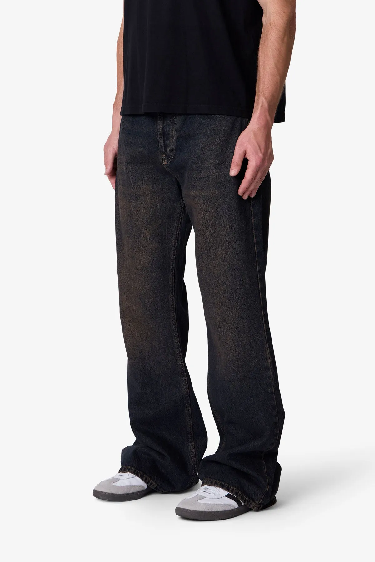 Kick Flare Denim - Washed Brown sold by MNML product image thumbnail 3