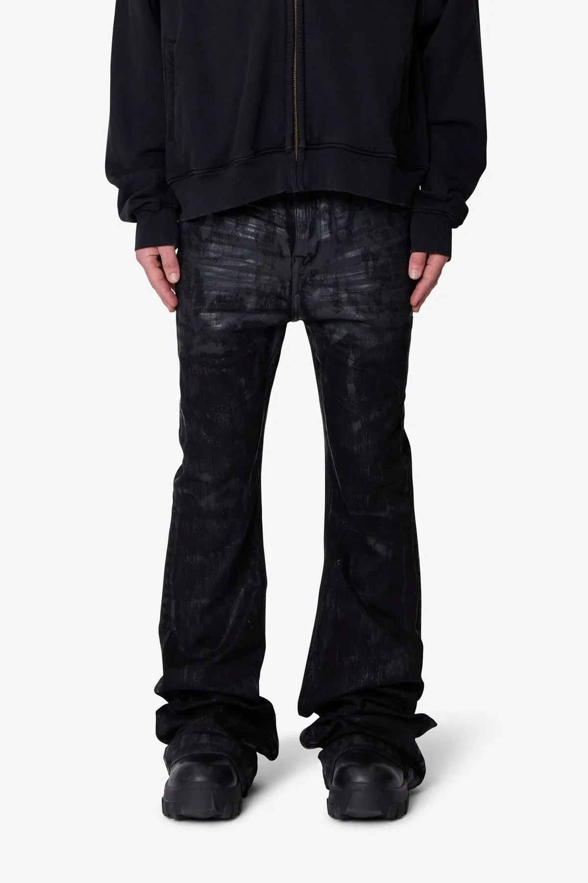Super Stacked Denim - Waxed Black sold by MNML product image thumbnail 2