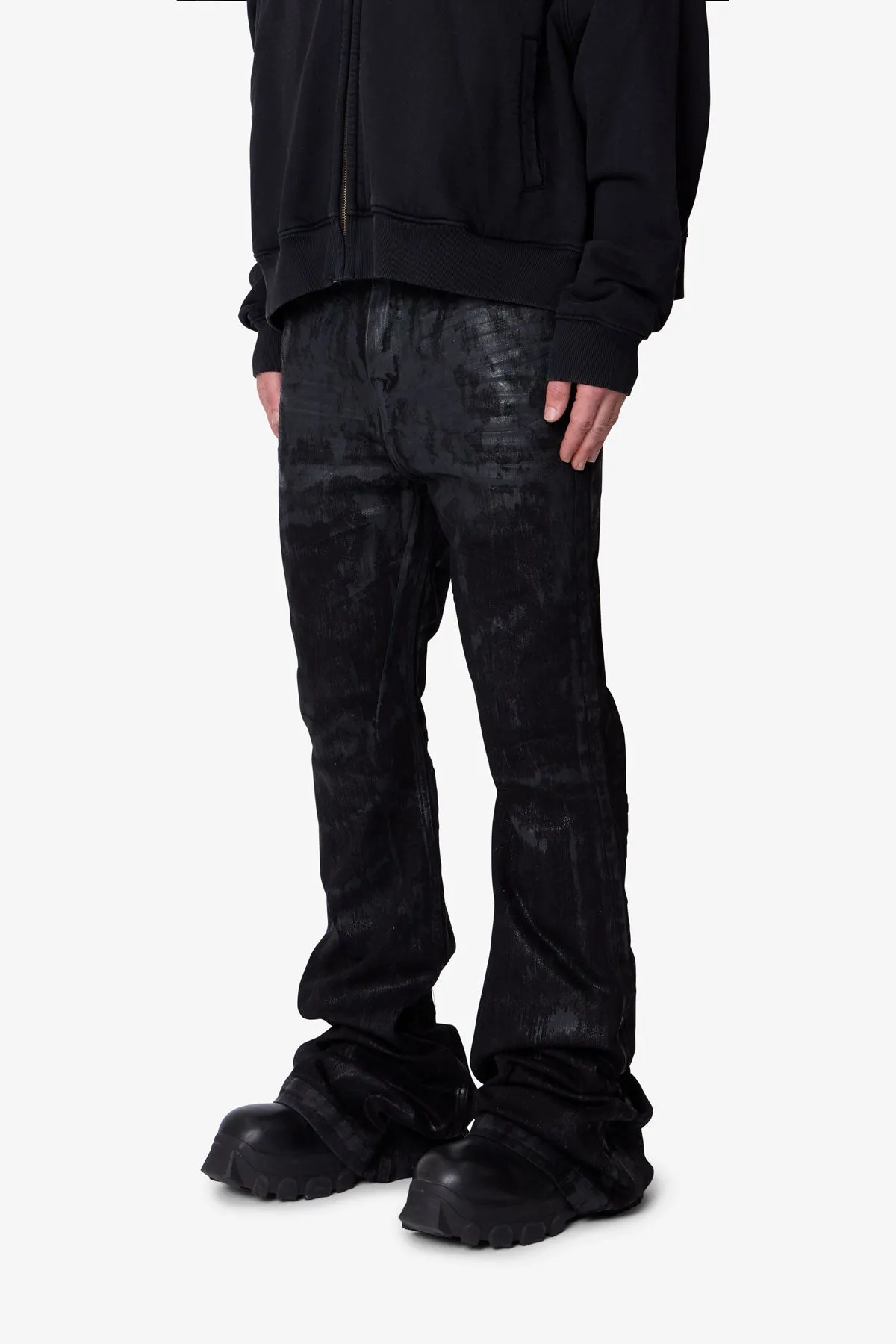 Super Stacked Denim - Waxed Black sold by MNML product image thumbnail 3