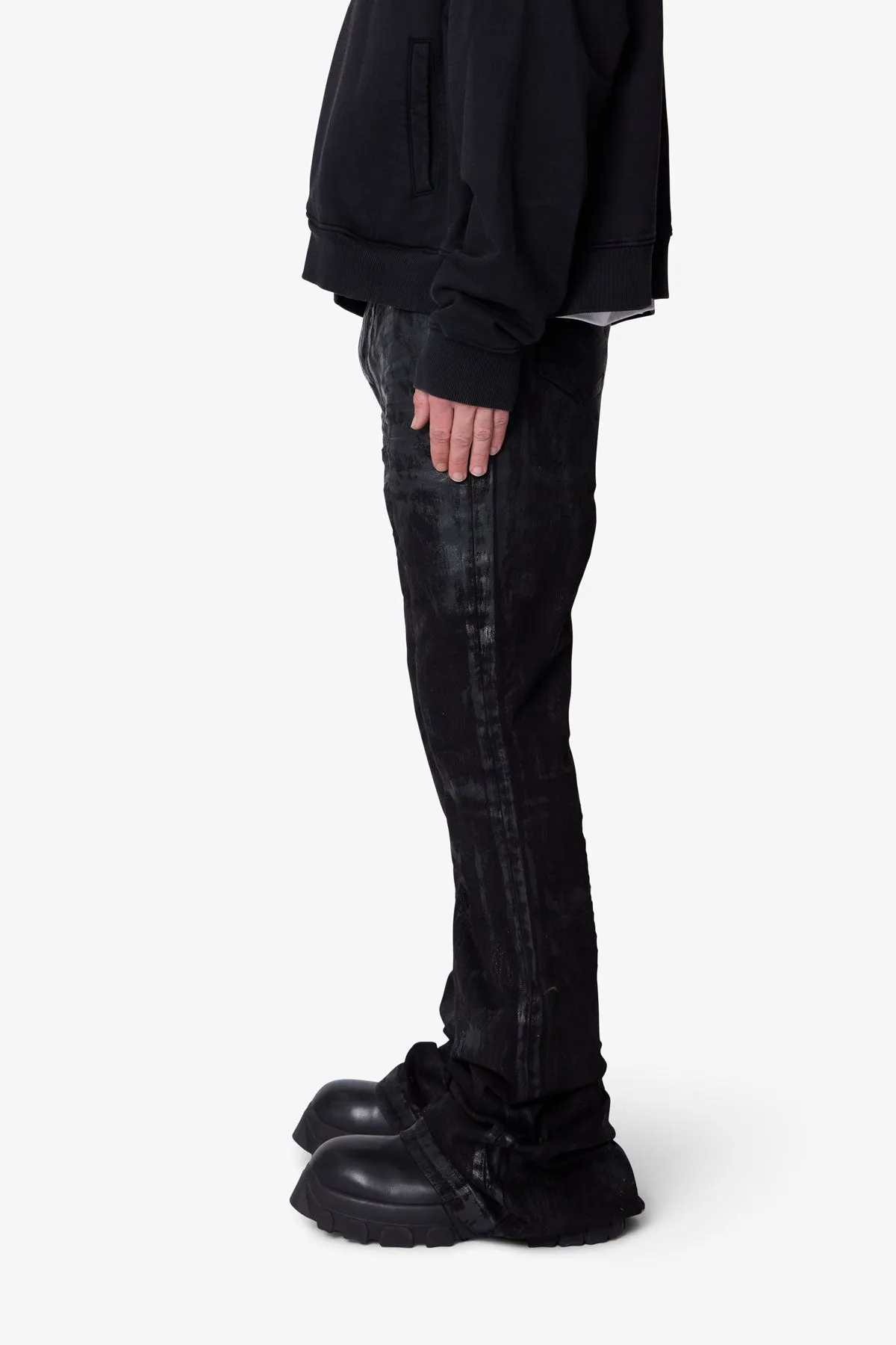 Super Stacked Denim - Waxed Black sold by MNML product image thumbnail 4