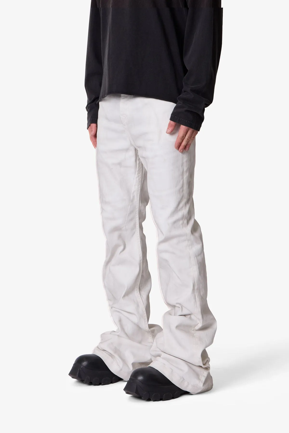 Super Stacked Denim - White sold by MNML product image thumbnail 3