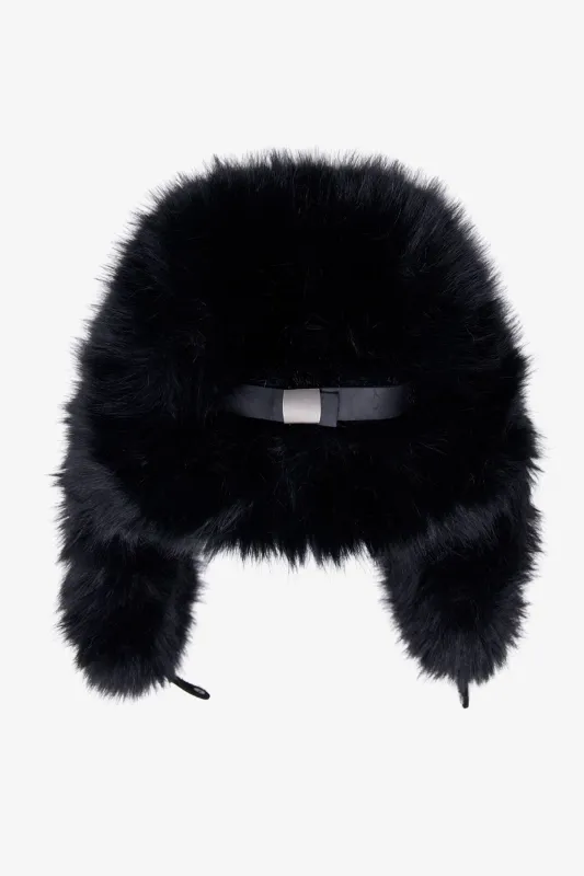 Faux Fur Hat - Black sold by MNML