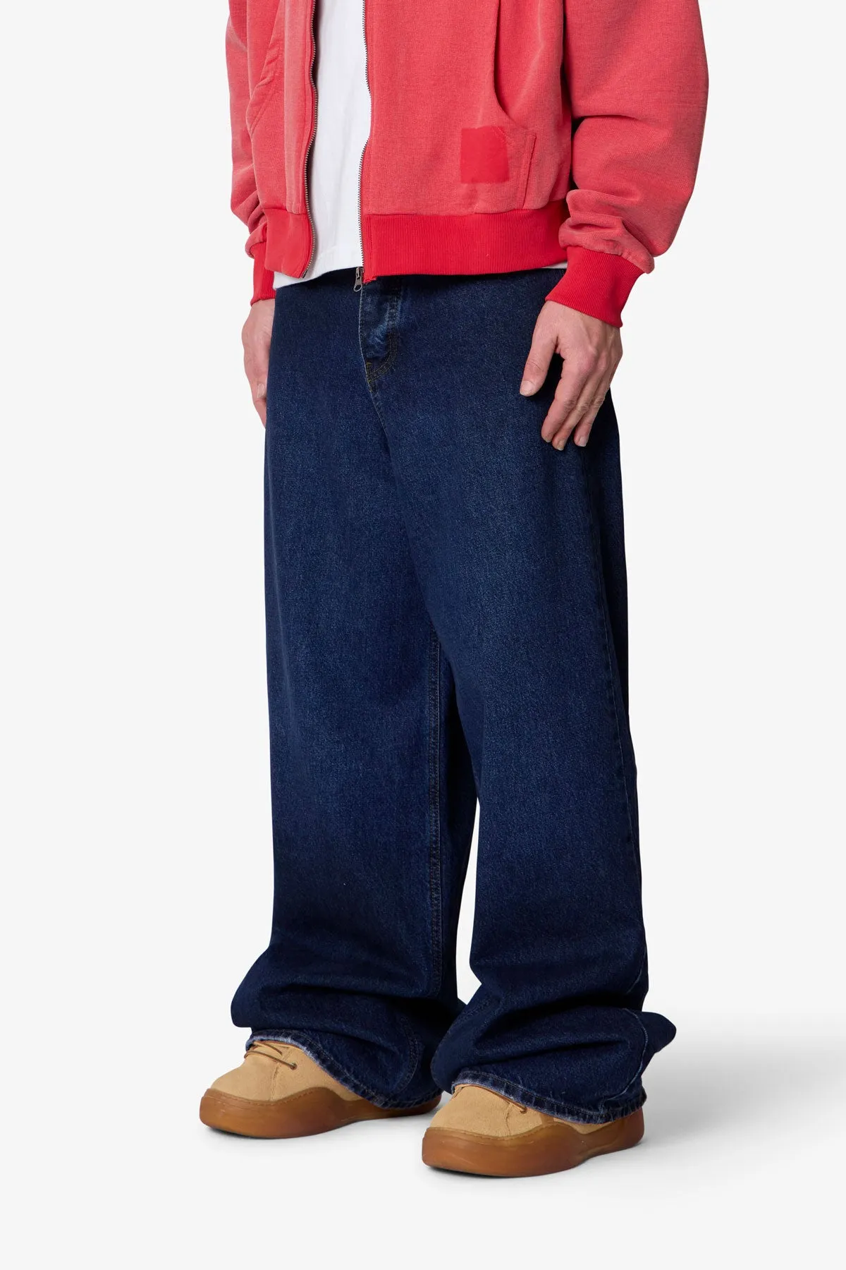 Baggy Rave Denim - Washed Dark Blue sold by MNML product image thumbnail 3