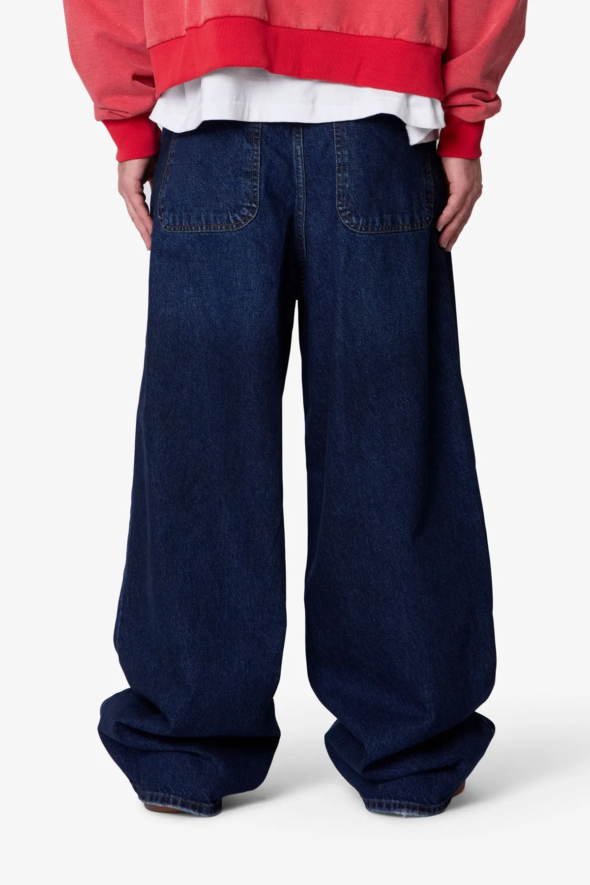 Baggy Rave Denim - Washed Dark Blue sold by MNML product image thumbnail 5