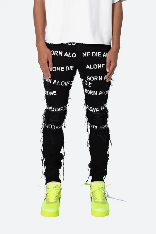 X563 Skinny Creek Denim - Black sold by MNML
