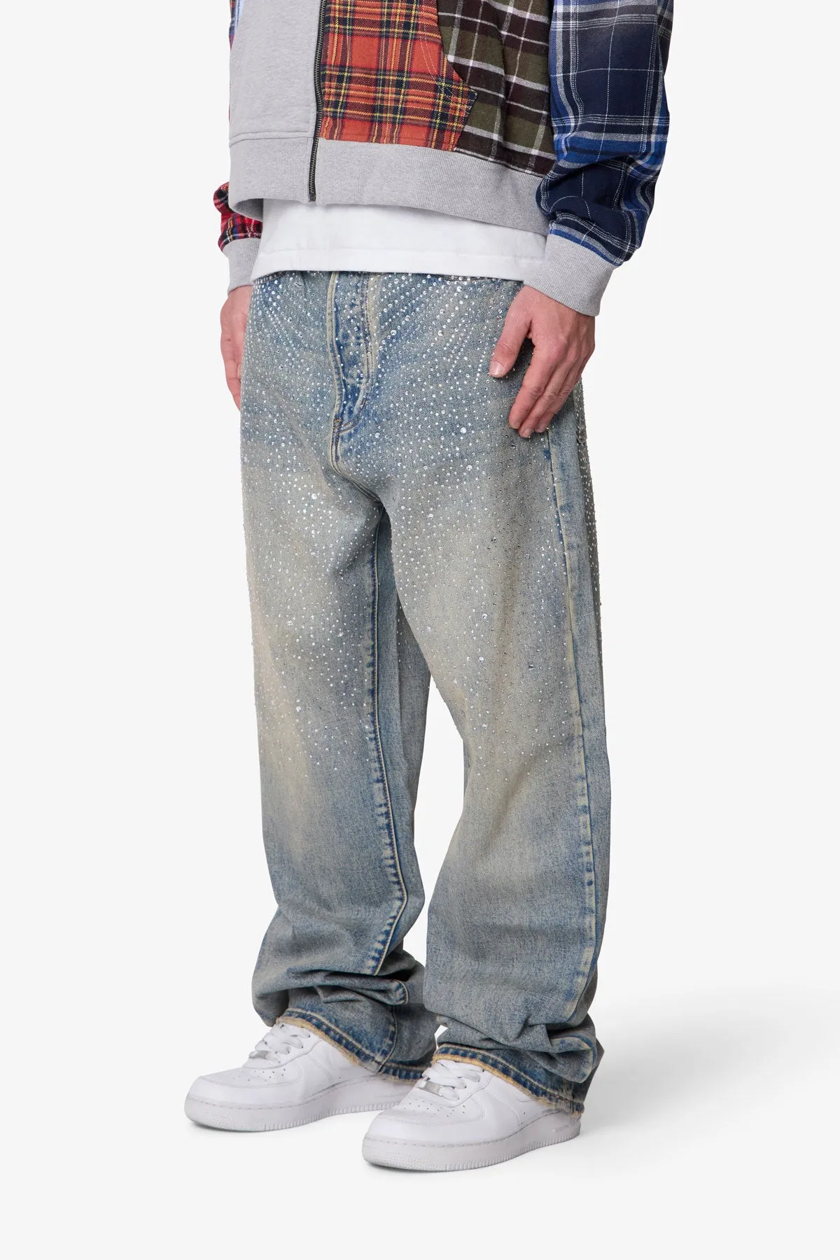 Ultra Baggy Gem Denim - Blue sold by MNML product image thumbnail 3