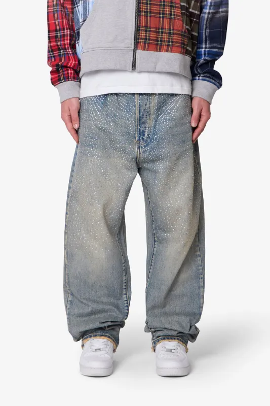 Ultra Baggy Gem Denim - Blue made by MNML