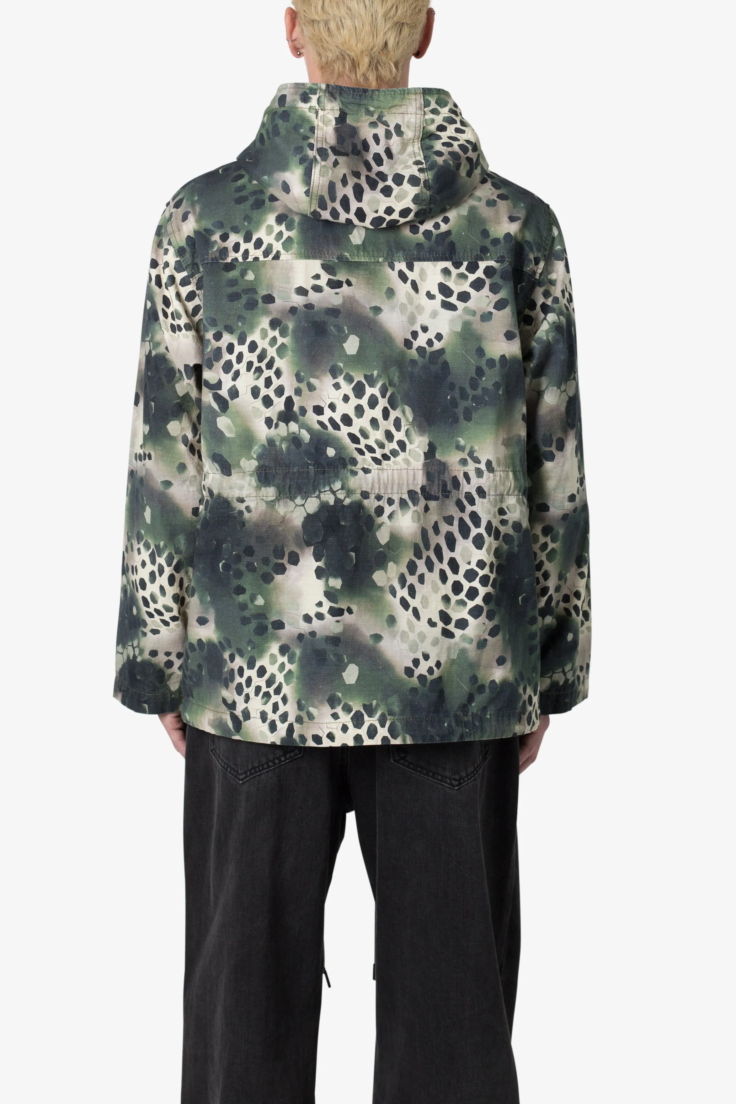Swamp Camo Anorak Jacket - Green sold by MNML product image thumbnail 5