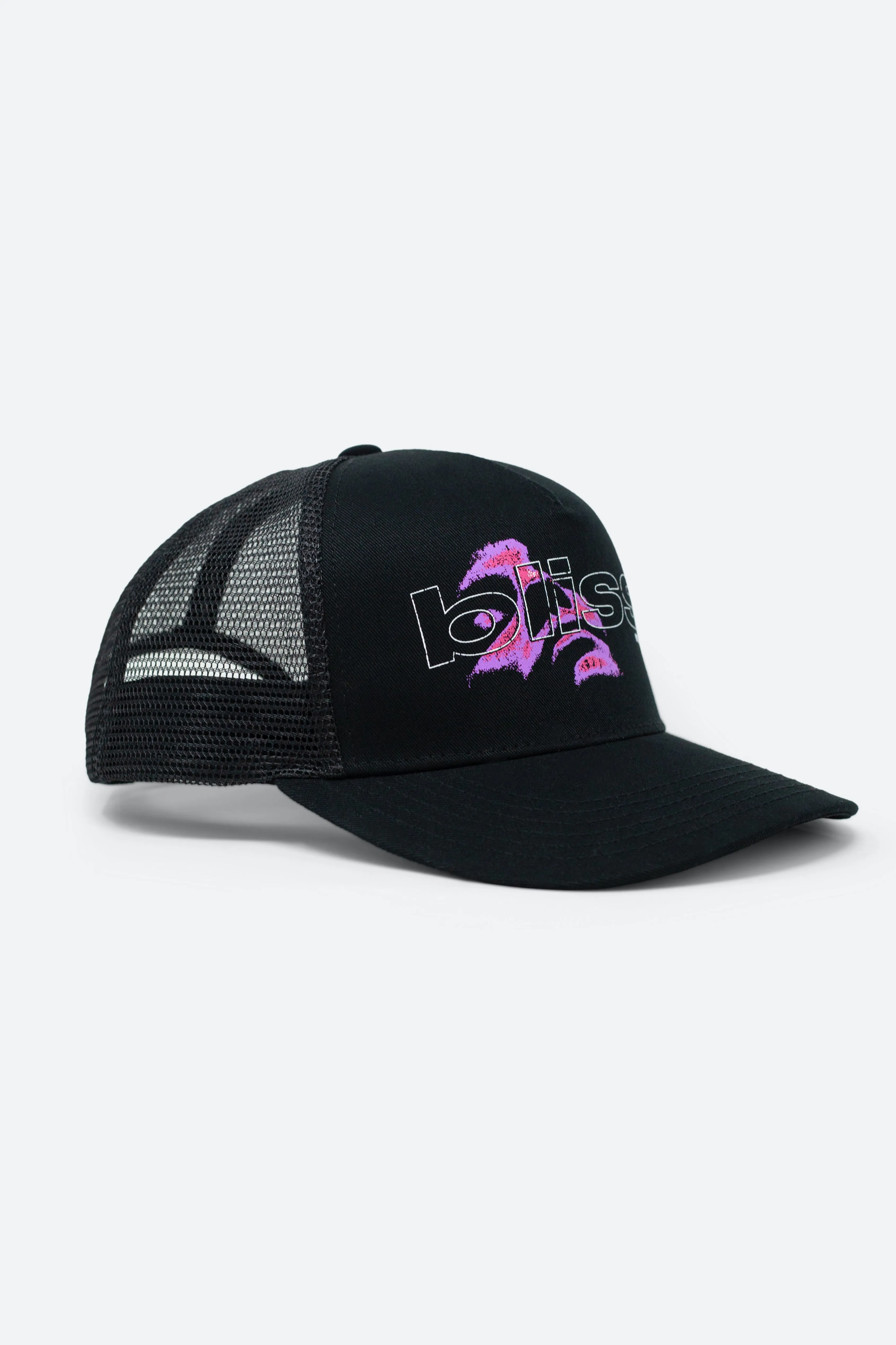 Bliss Trucker Hat - Black/Purple sold by MNML product image thumbnail 3