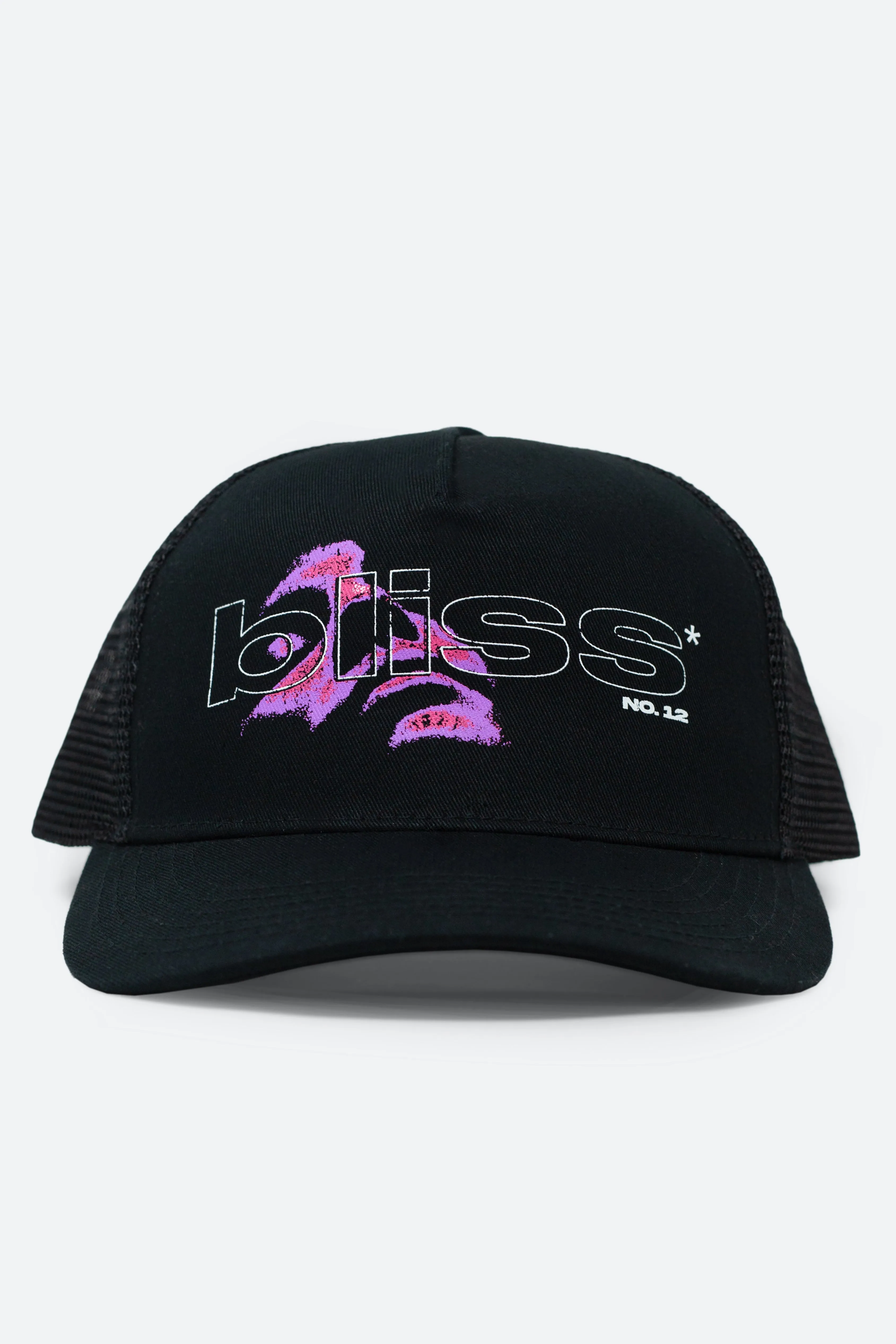 Bliss Trucker Hat - Black/Purple sold by MNML