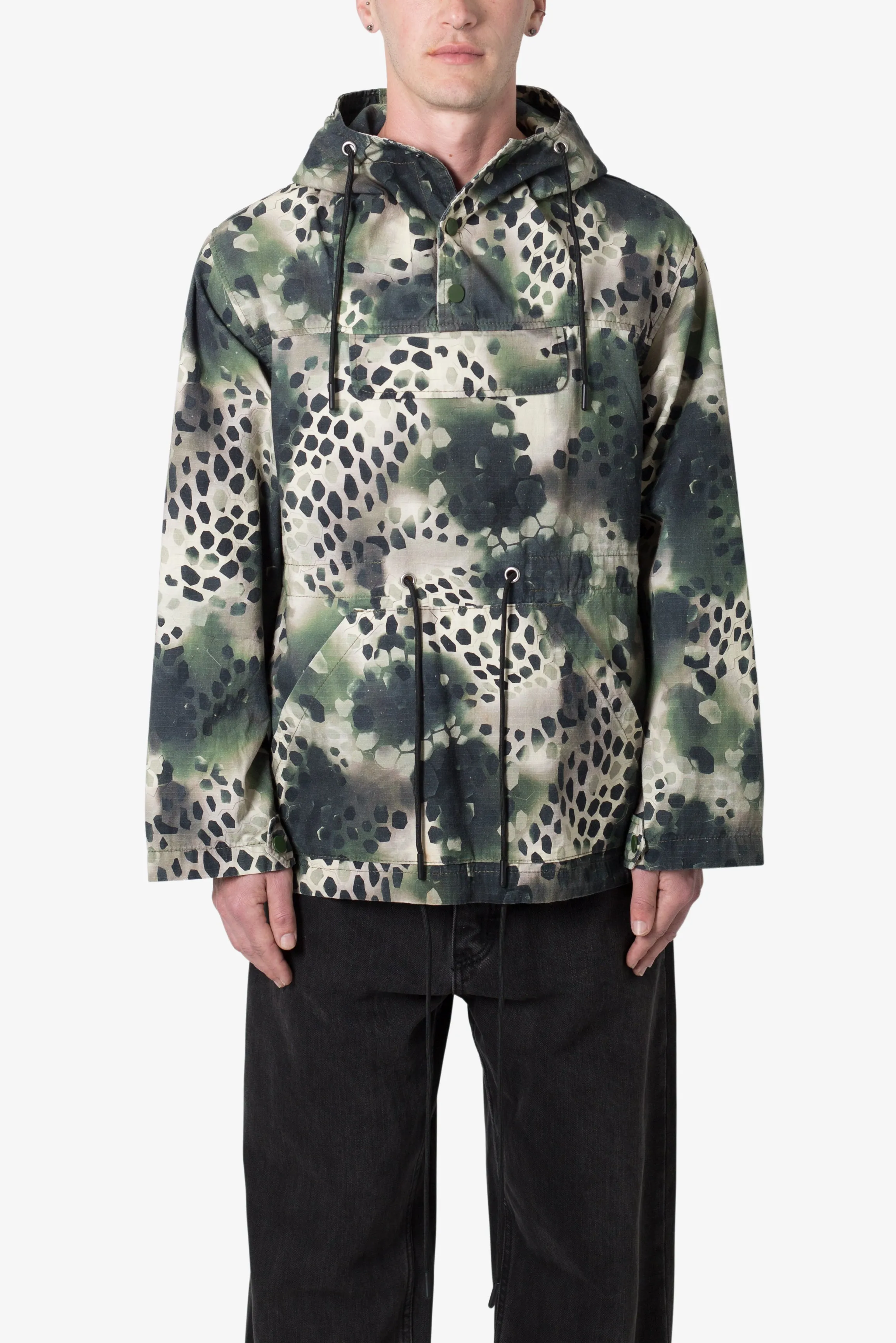 Swamp Camo Anorak Jacket - Green sold by MNML product image thumbnail 2