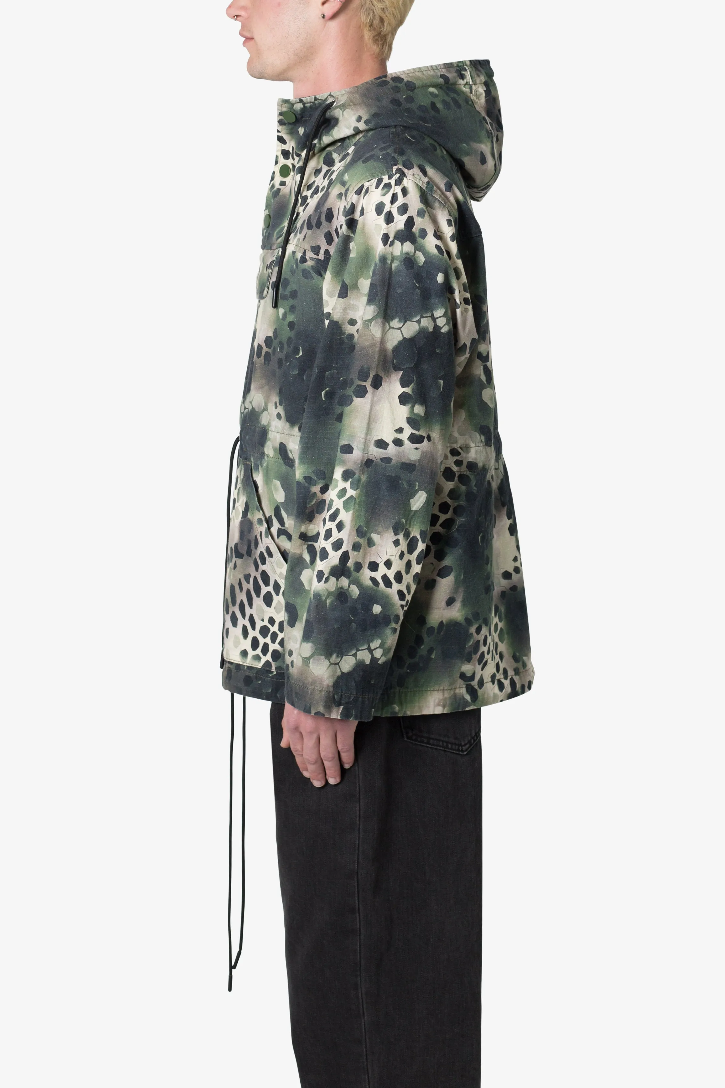 Swamp Camo Anorak Jacket - Green sold by MNML product image thumbnail 4
