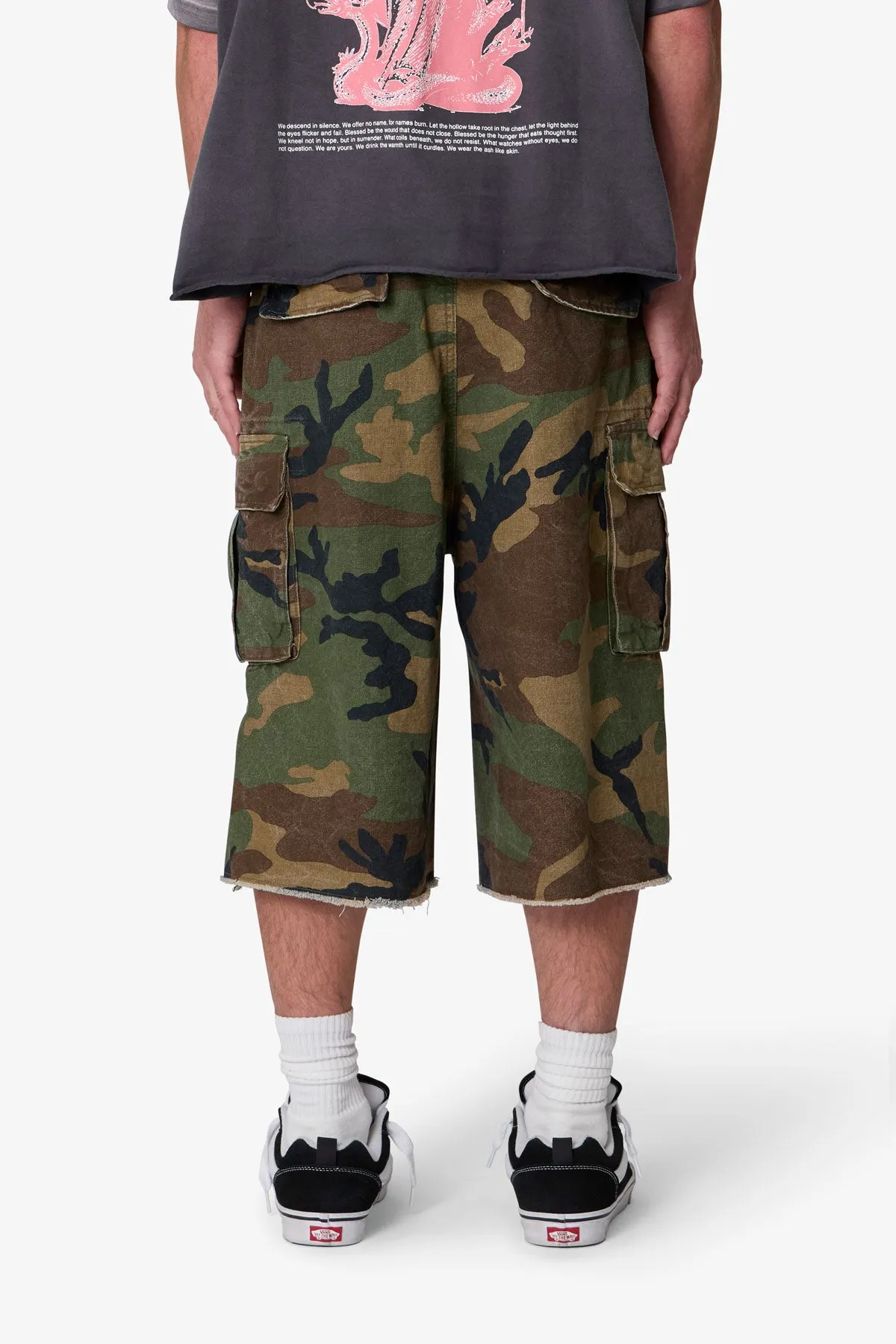 Ultra Baggy Cargo Shorts - Camo sold by MNML product image thumbnail 5