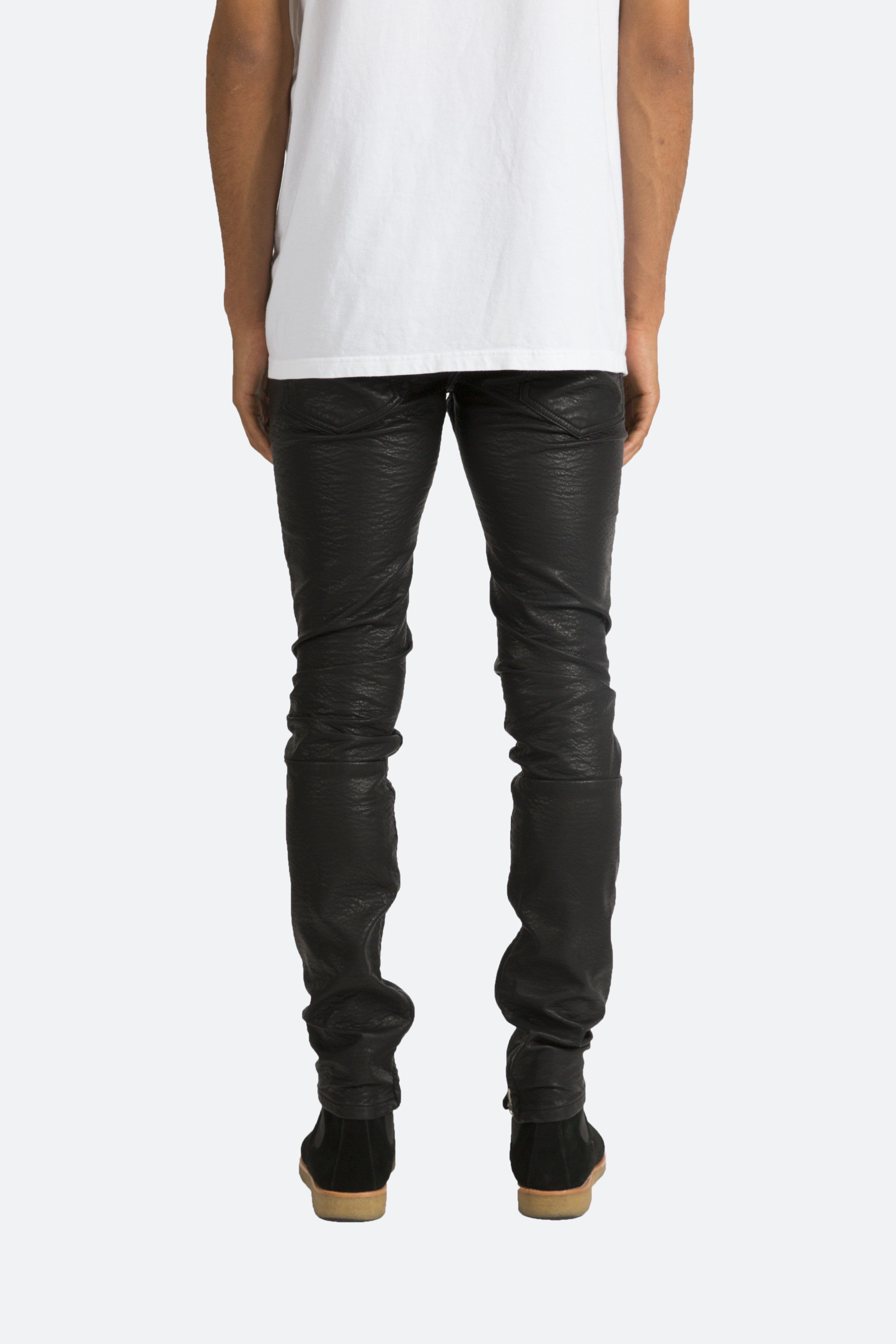 M134 Leather Pants - Black | Parallel
