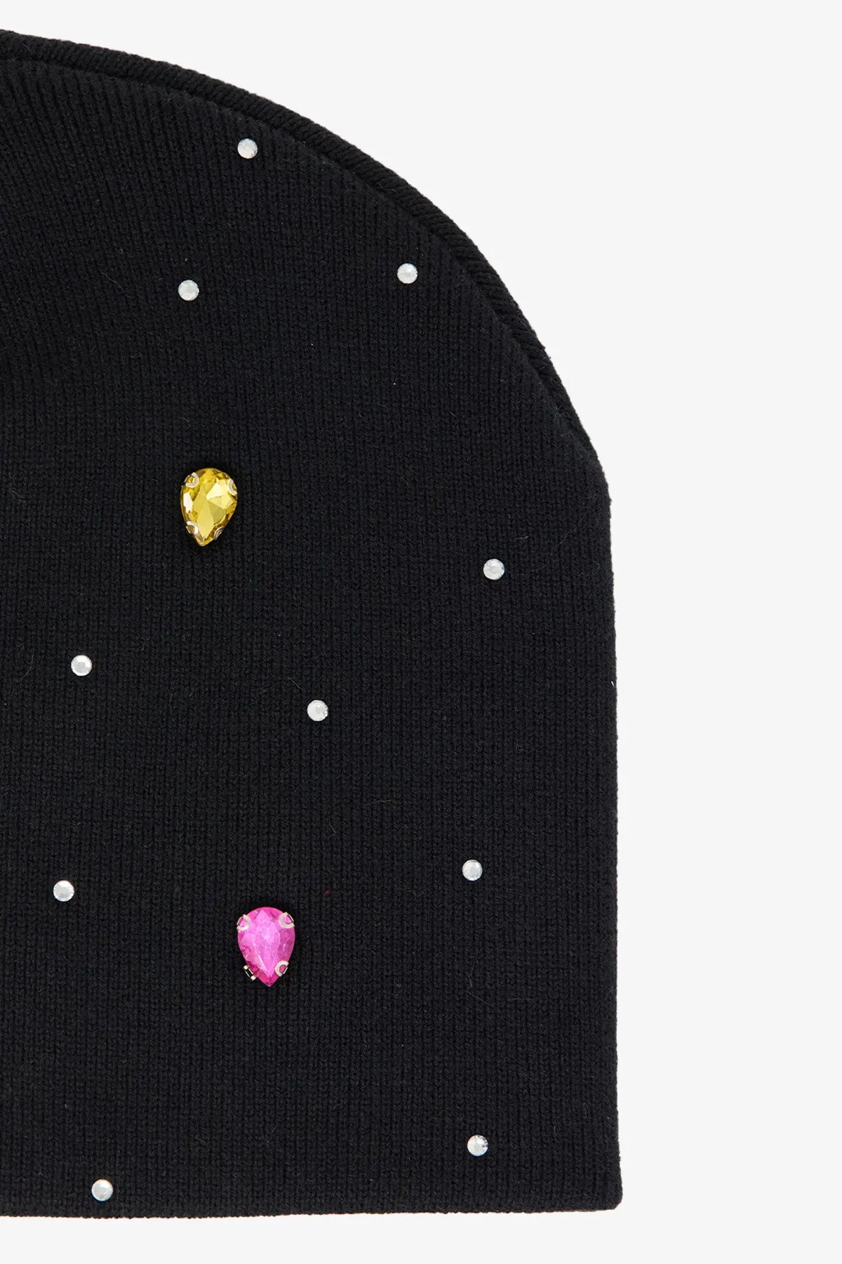 Gemmed Thermal Beanie - Black sold by MNML product image thumbnail 4