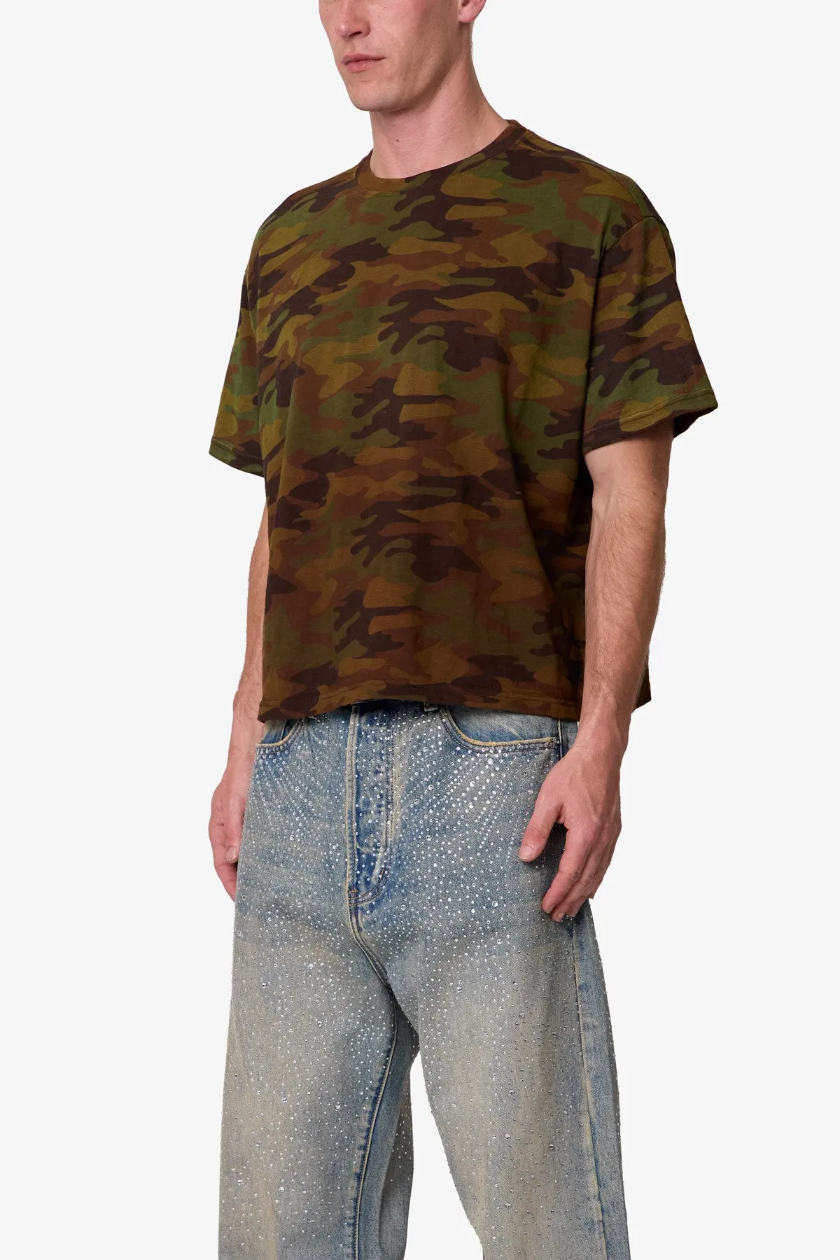 Sprayed Slub Tee - Camo sold by MNML product image thumbnail 3