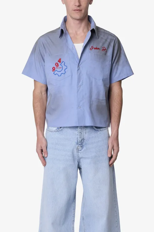Vintage Work S/S Shirt - Light Blue made by MNML