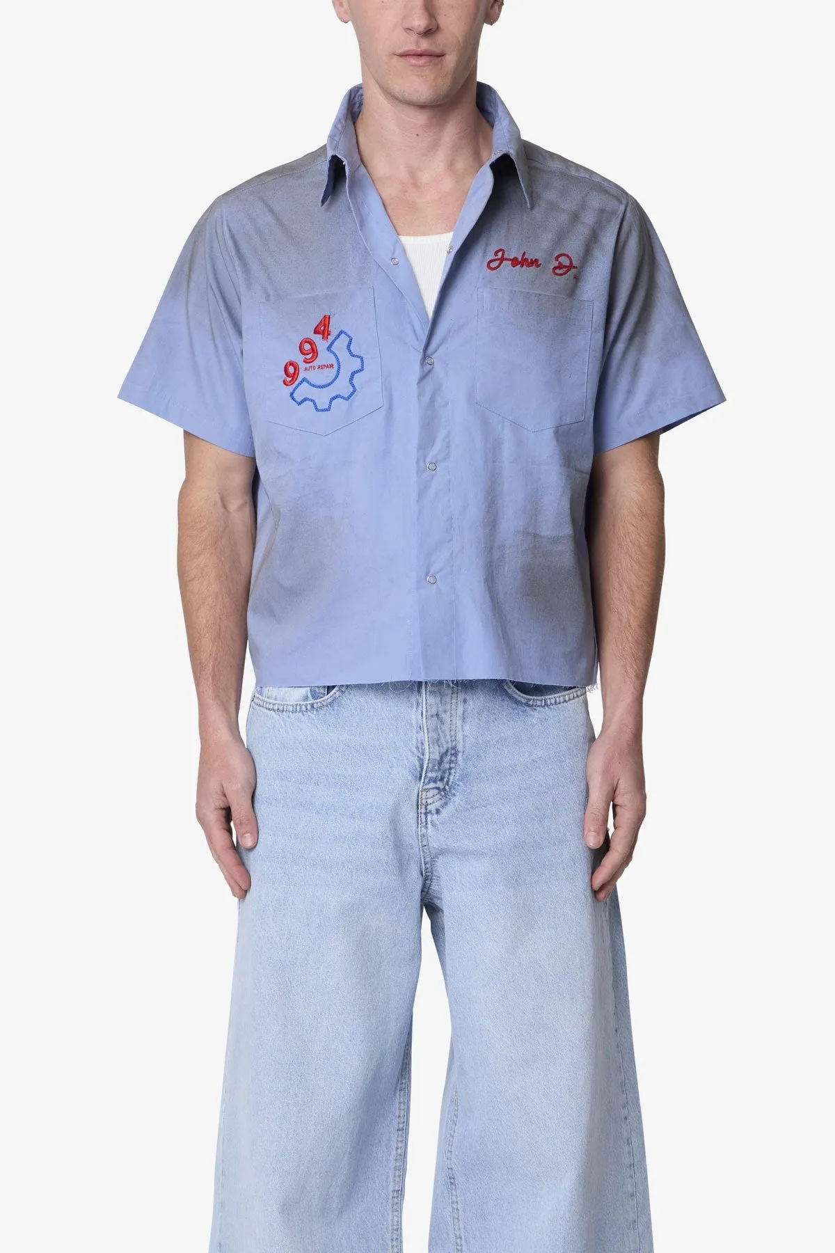 Vintage Work S/S Shirt - Light Blue sold by MNML