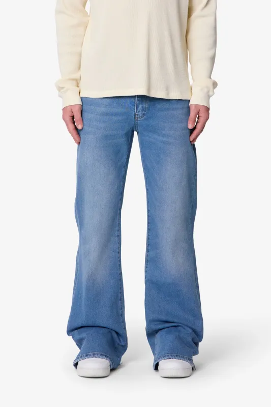 Super Flare Denim - Medium Blue made by MNML