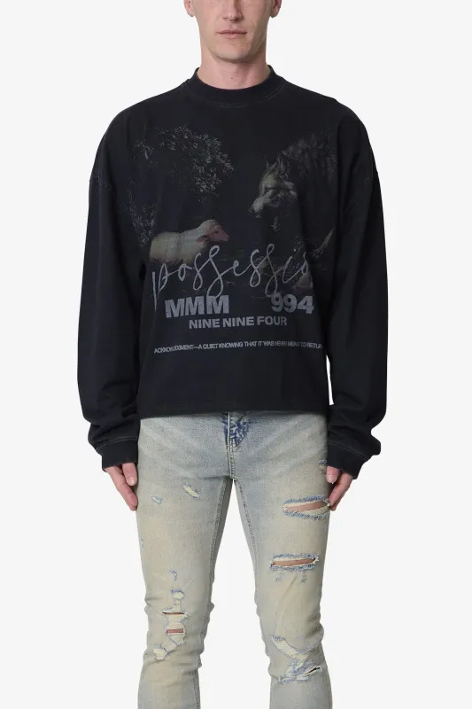 FW L/S Tee - Black made by MNML