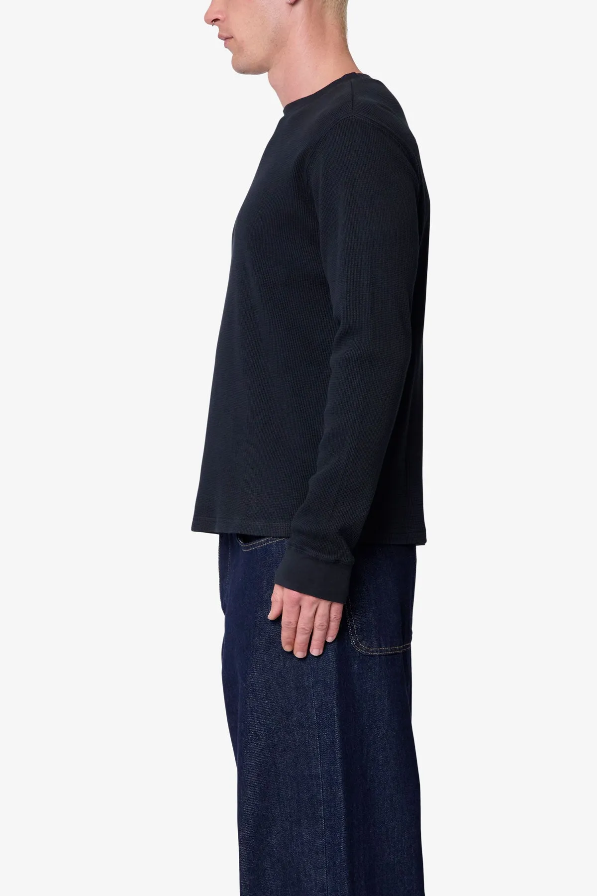 Basic Thermal L/S Tee - Black sold by MNML product image thumbnail 4